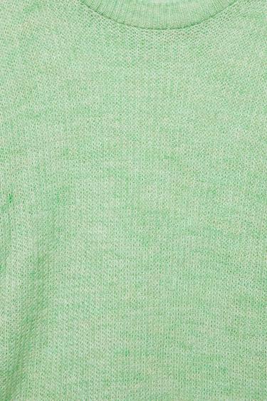 Jumper relaxed fit round neck — Mint 8