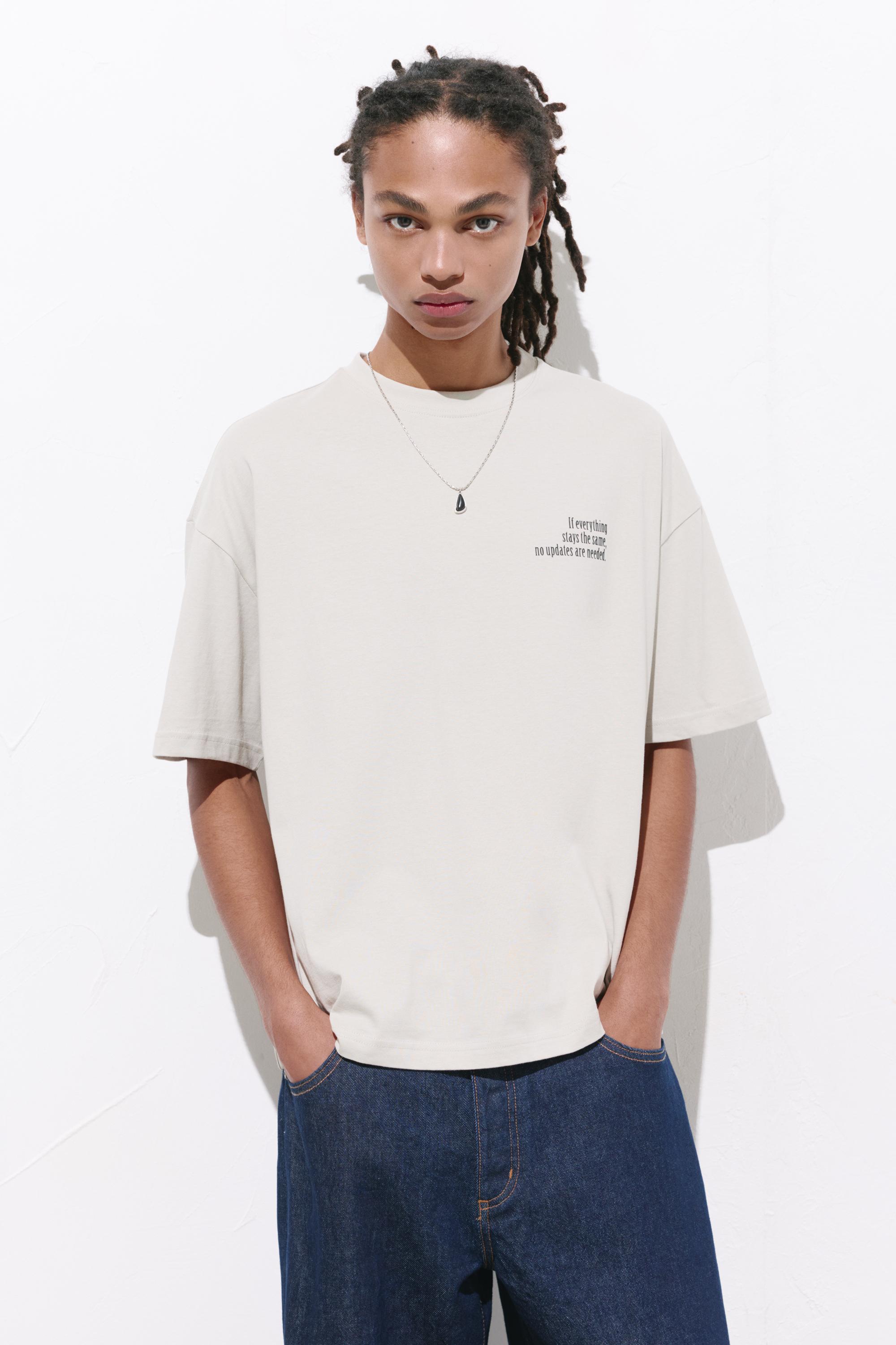 T-Shirt Boxy Gráfico Mãos