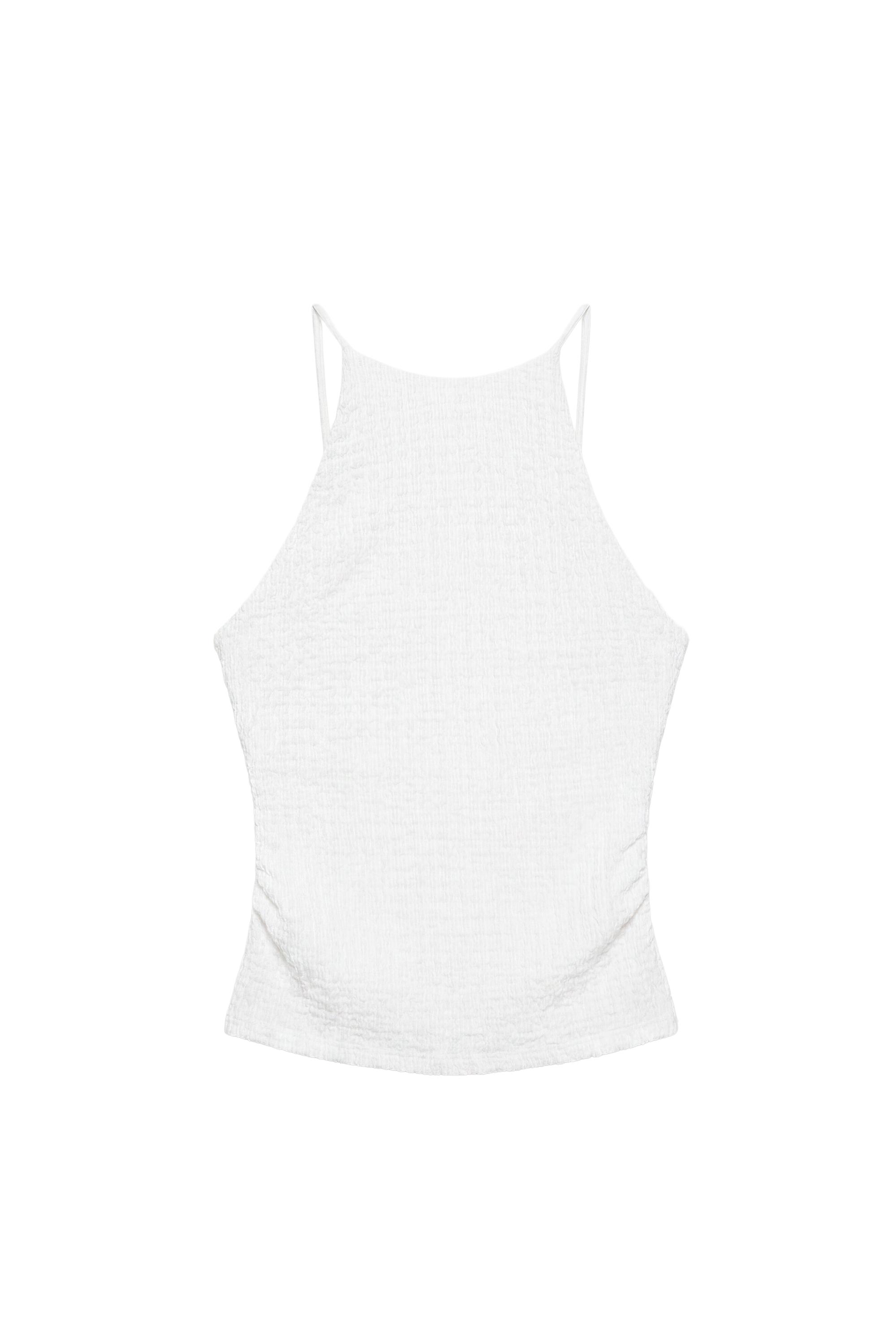 Pull&Bear Halter yaka dokulu top görsel 5