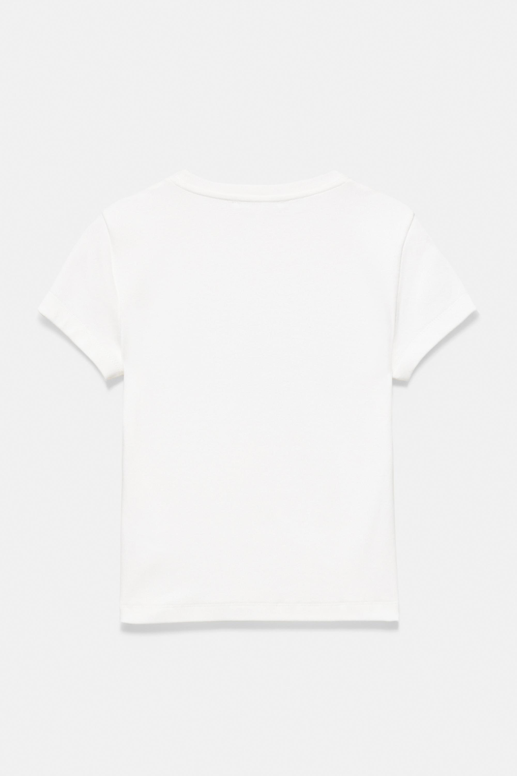 Hibiscus floral T-shirt — White