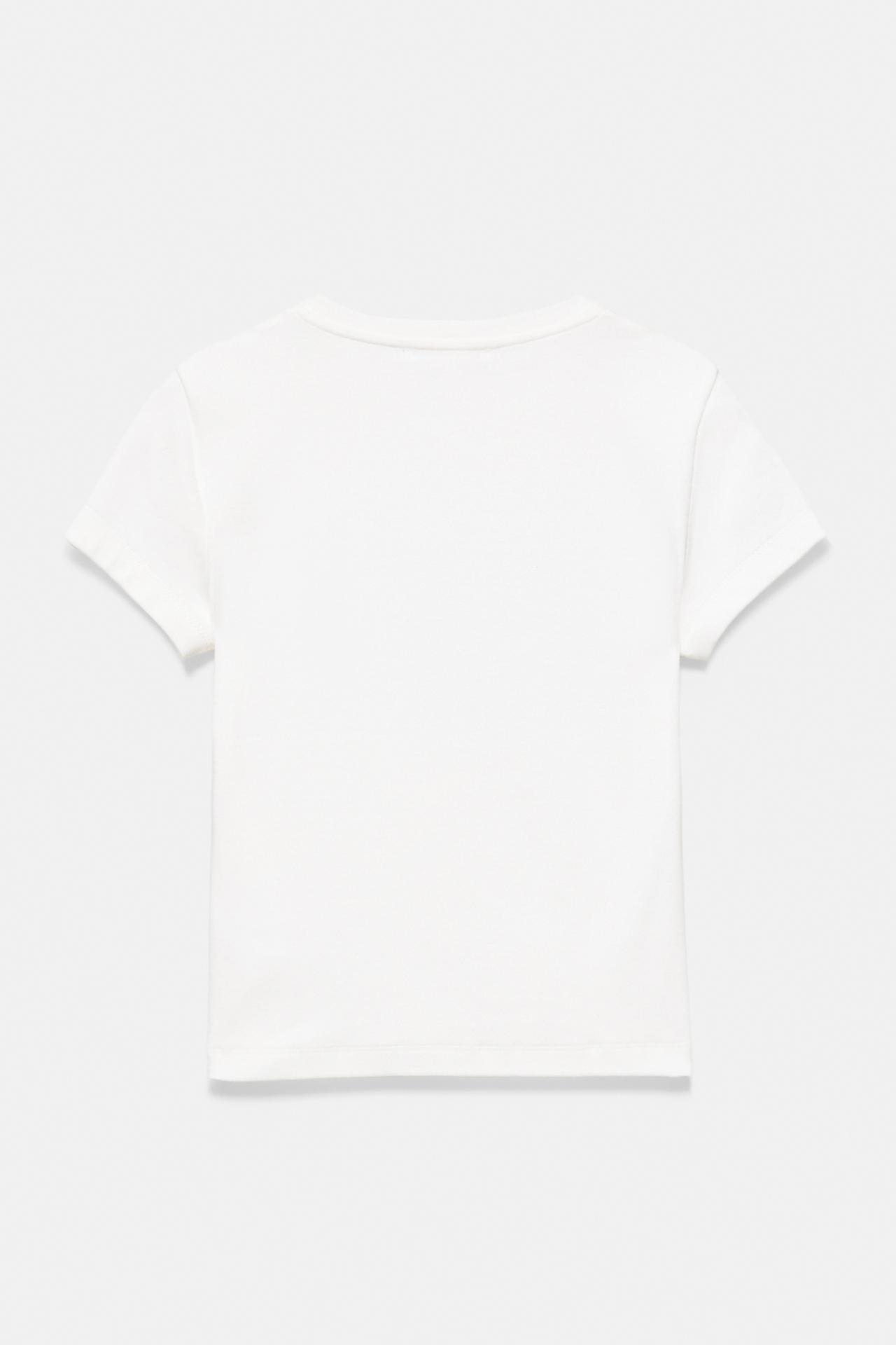 Hibiscus floral T-shirt — White