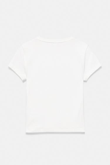 Hibiscus floral T-shirt — White 7