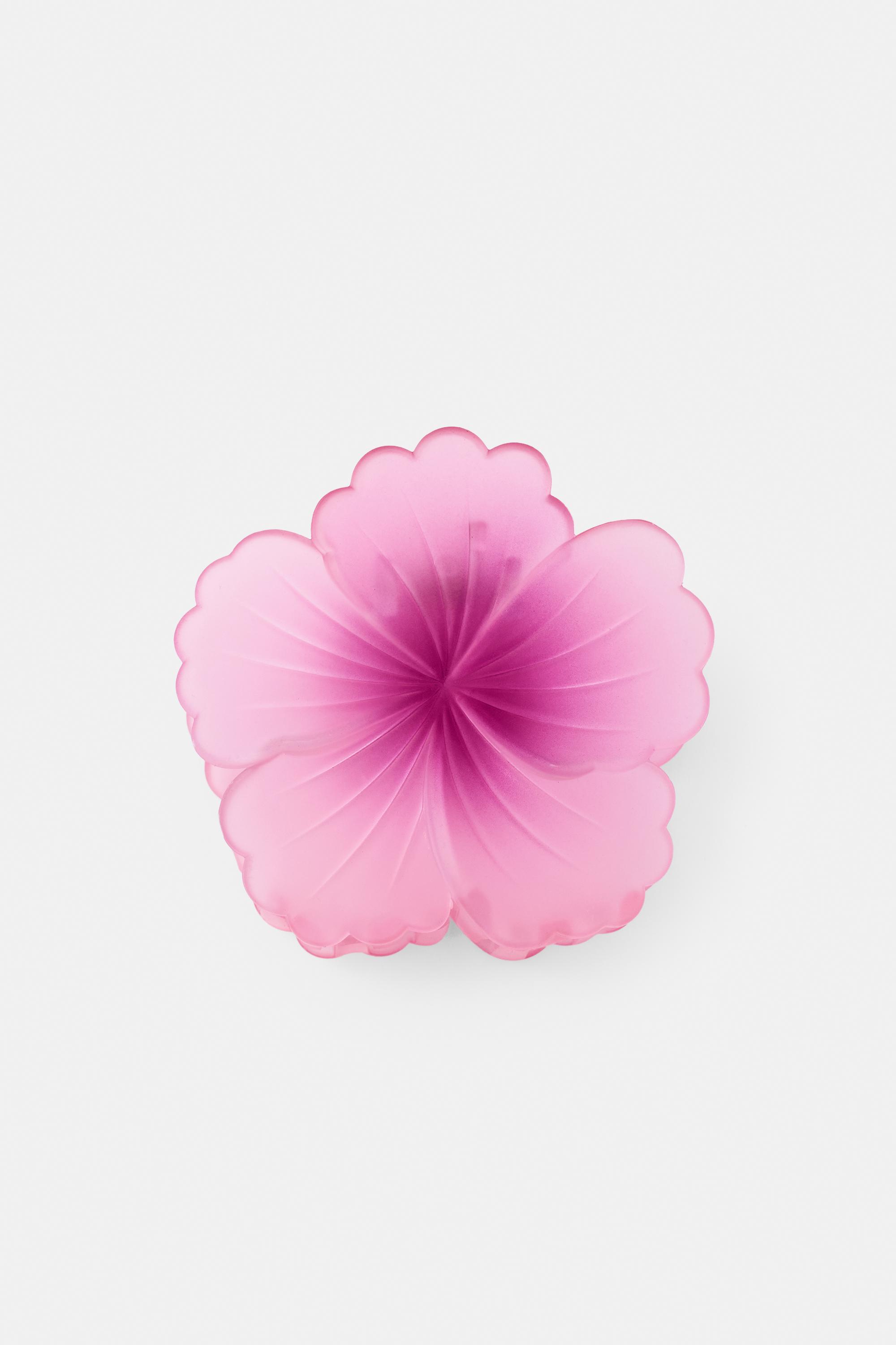 Flower hair clip — Pink