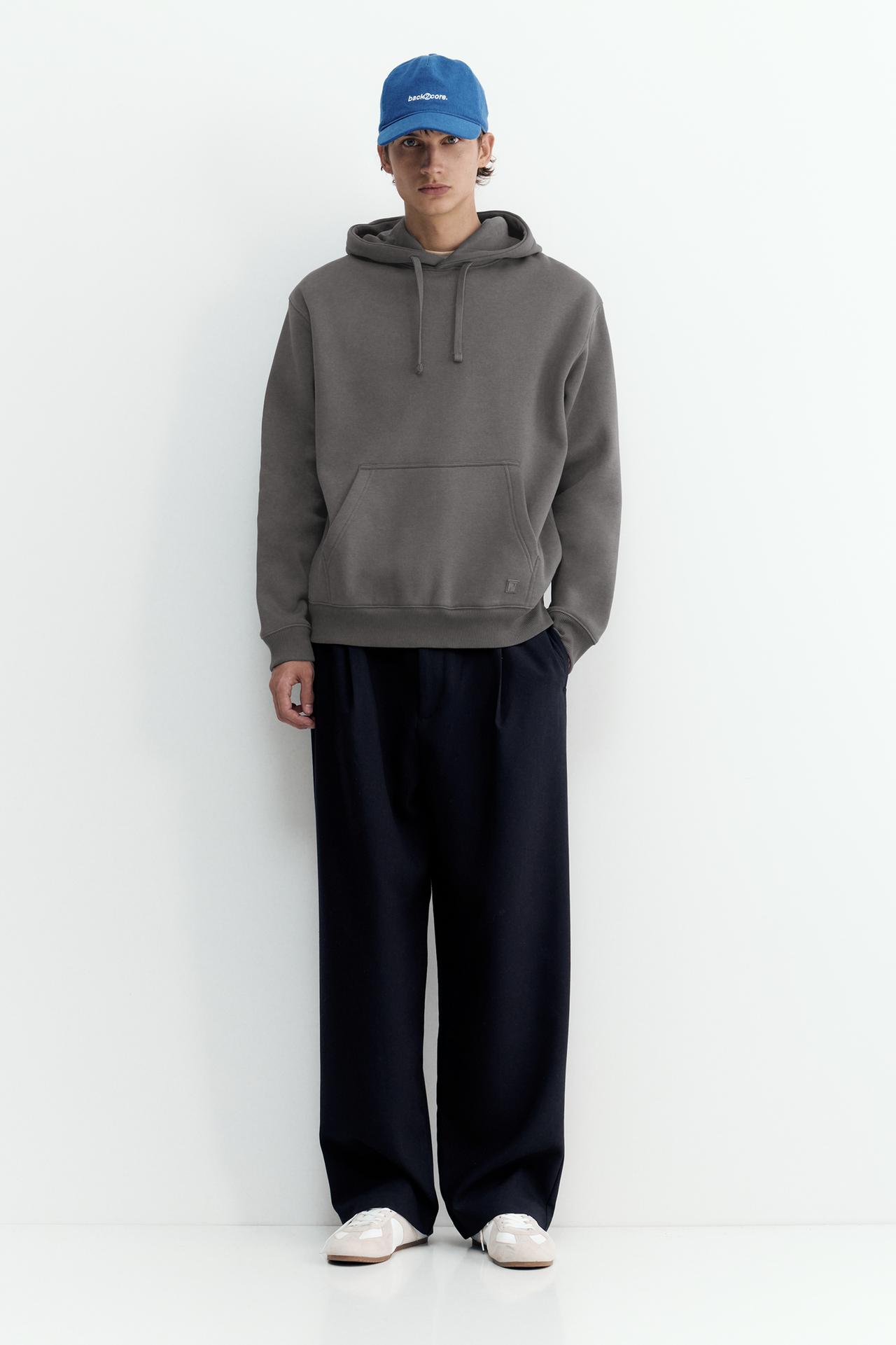 Basic hoodie — Anthracite grey
