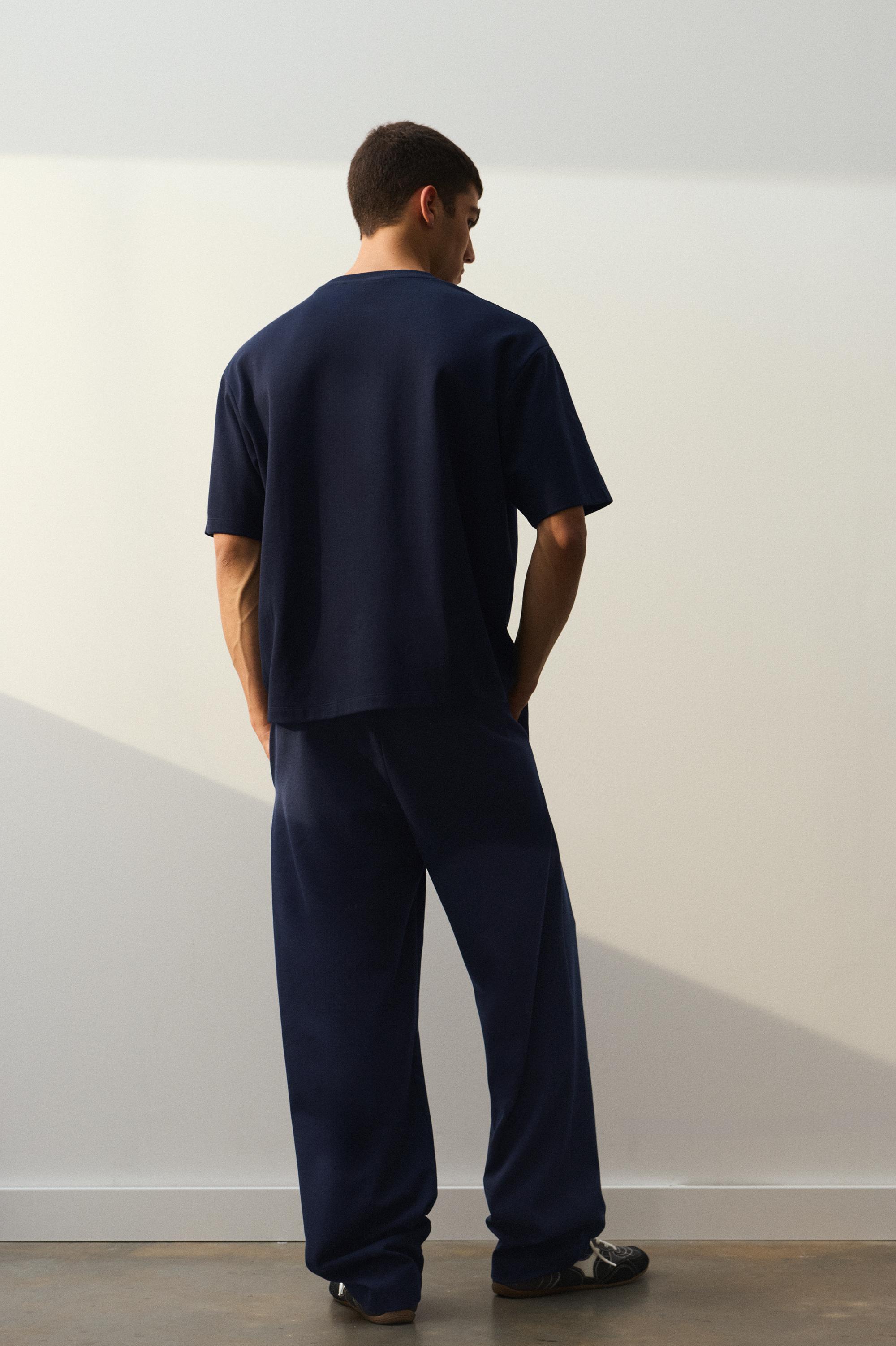 Tailored fit joggers — Navy