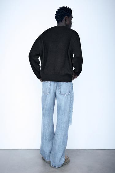 Basic round neck jumper — Black 3