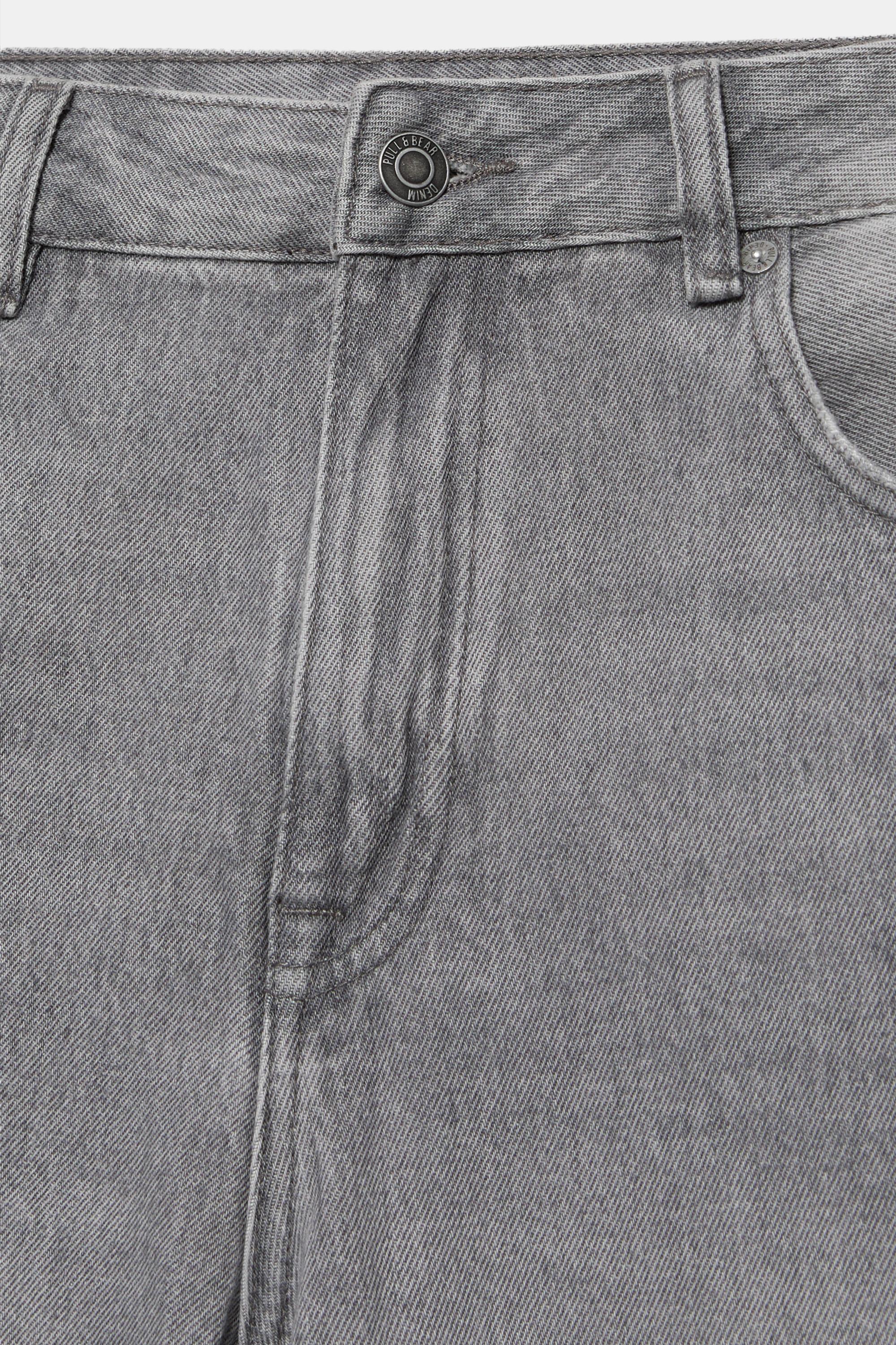 Standard denim Bermuda shorts — Dark grey