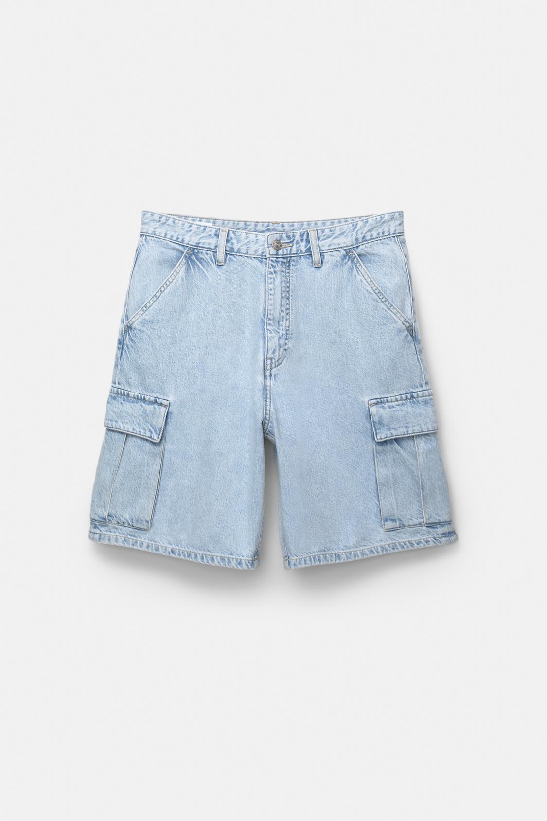 Denim Pantalon Corto Hombre Pull And Bear Bermuda Vaquera Standard