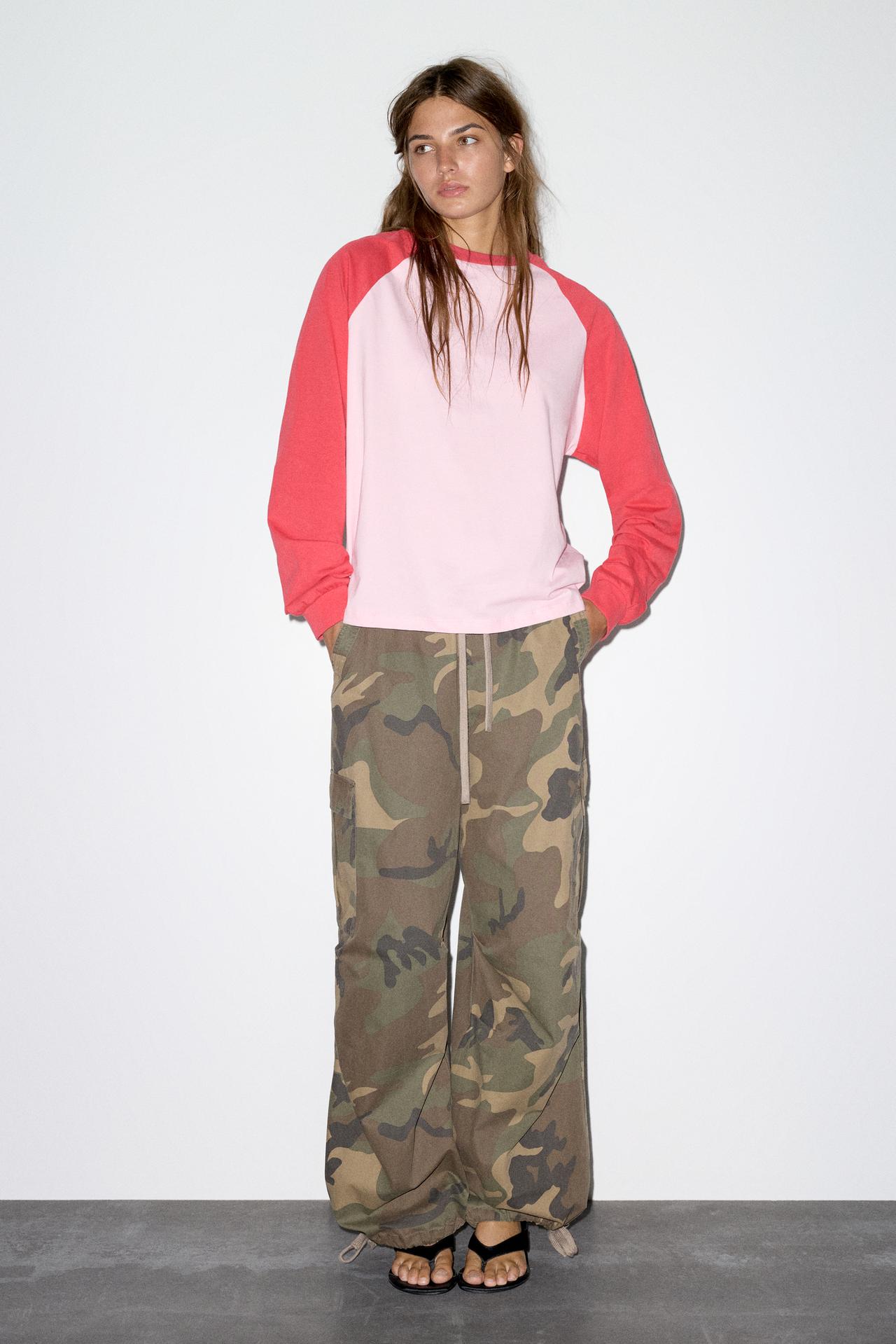 Oversize raglan sleeve T-shirt — Pink