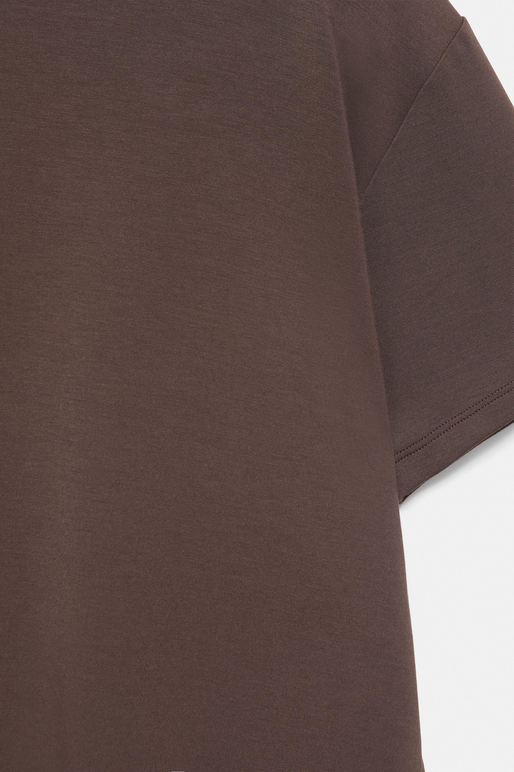Oversize modal T-shirt — Brown