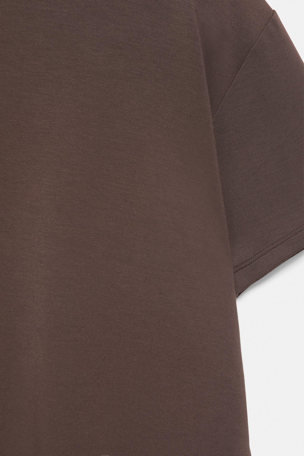 Oversize modal T-shirt — Brown