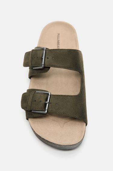 Buckled sandals — Khaki 4