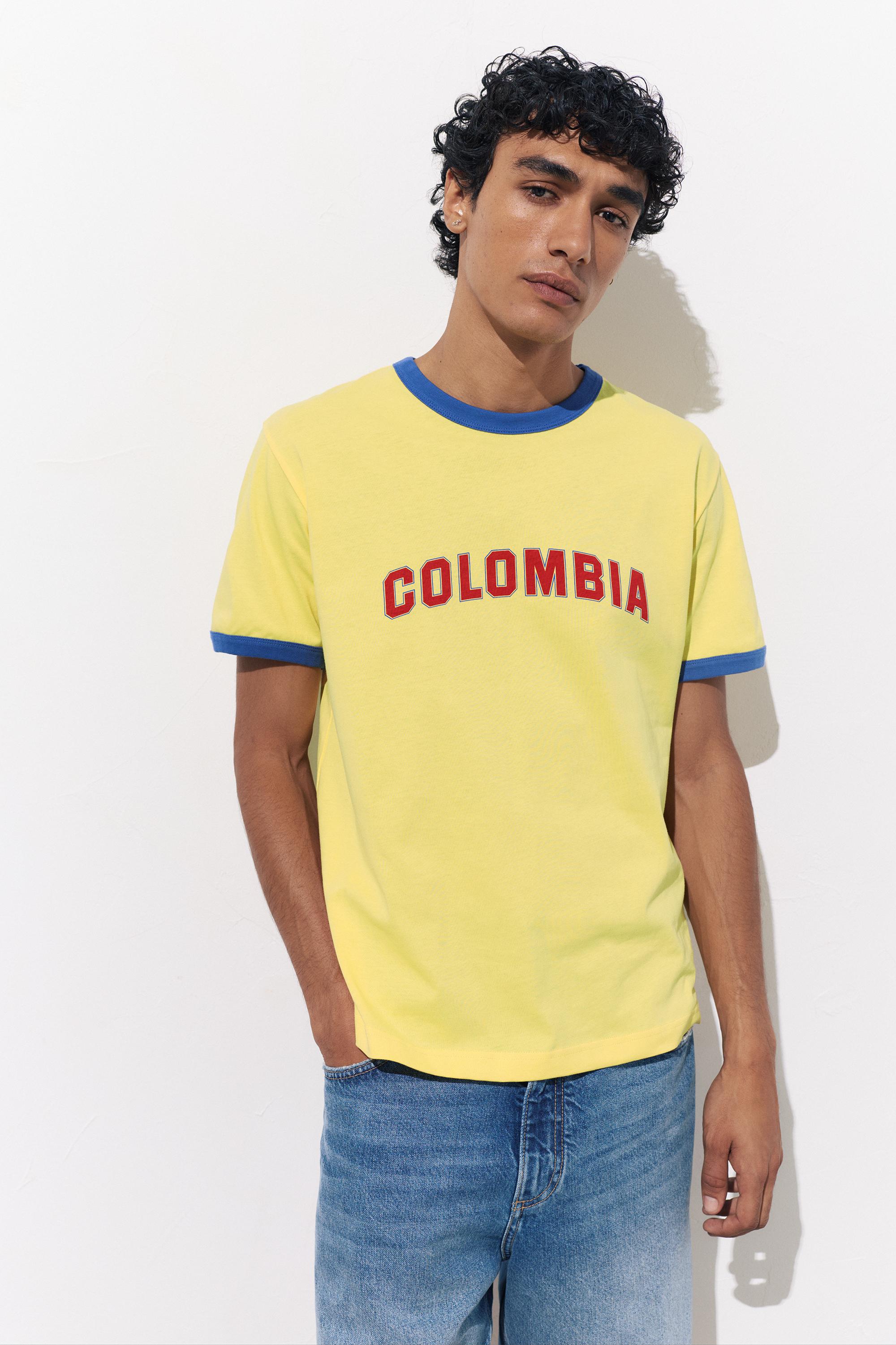 Colombia T-shirt — Yellow