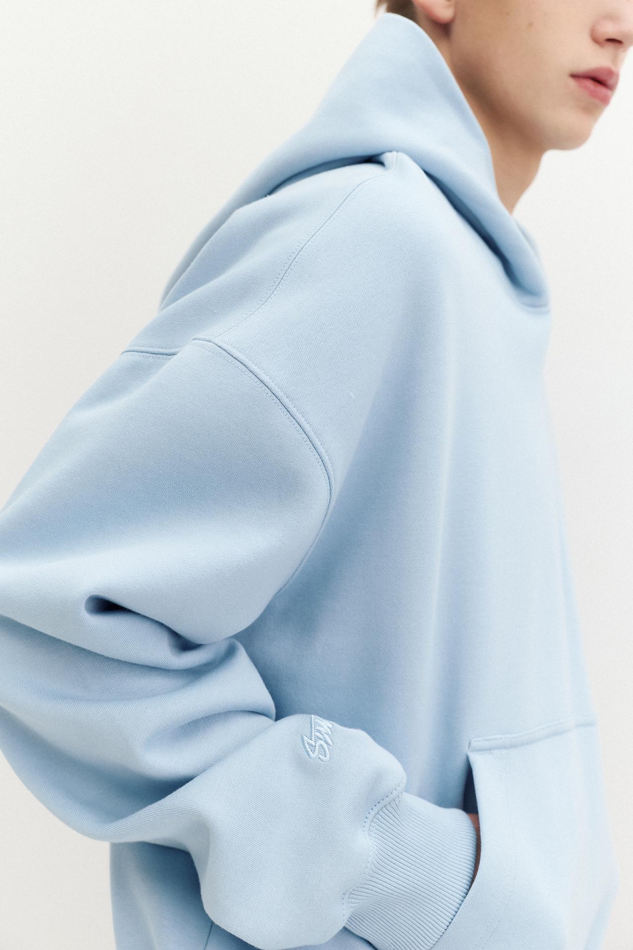 STWD hood sweatshirt — Sky blue