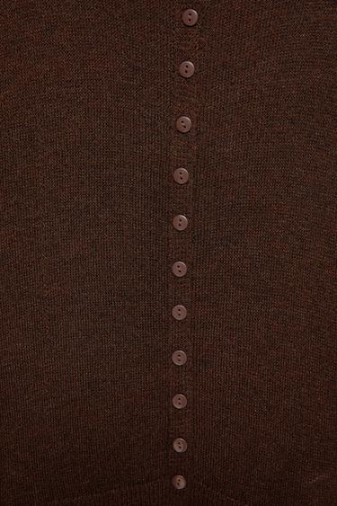 Basic cardigan — Dark brown 8