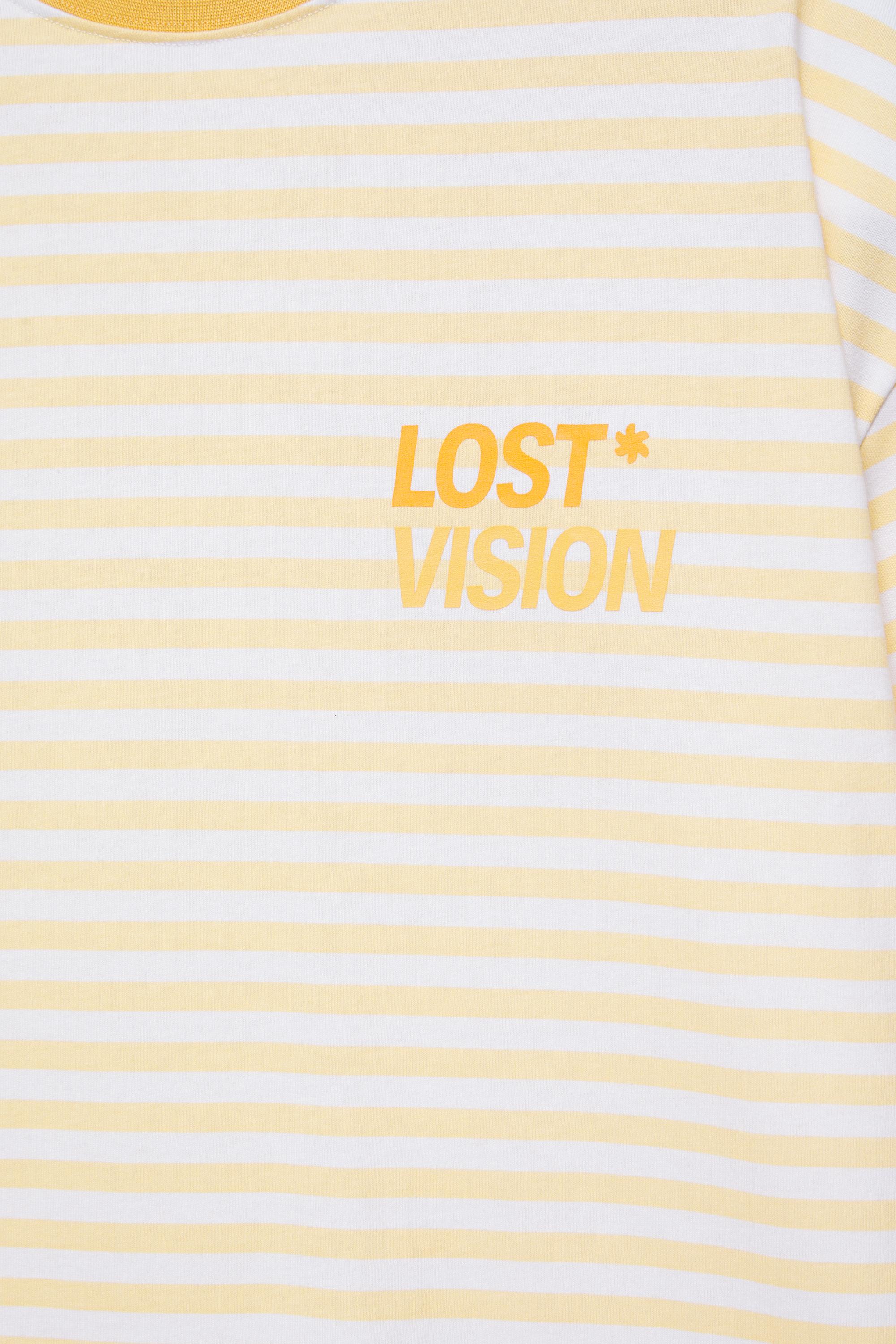 STWD boxy striped T-shirt — Yellow