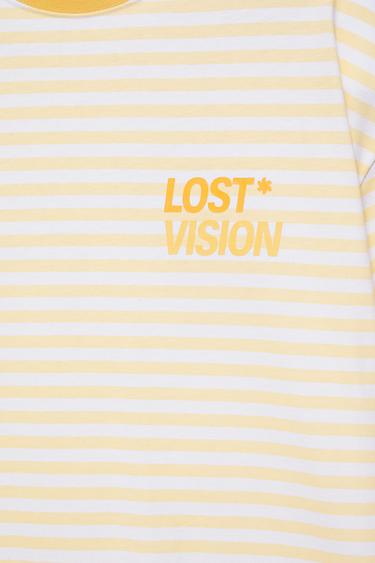 STWD boxy striped T-shirt — Yellow 8