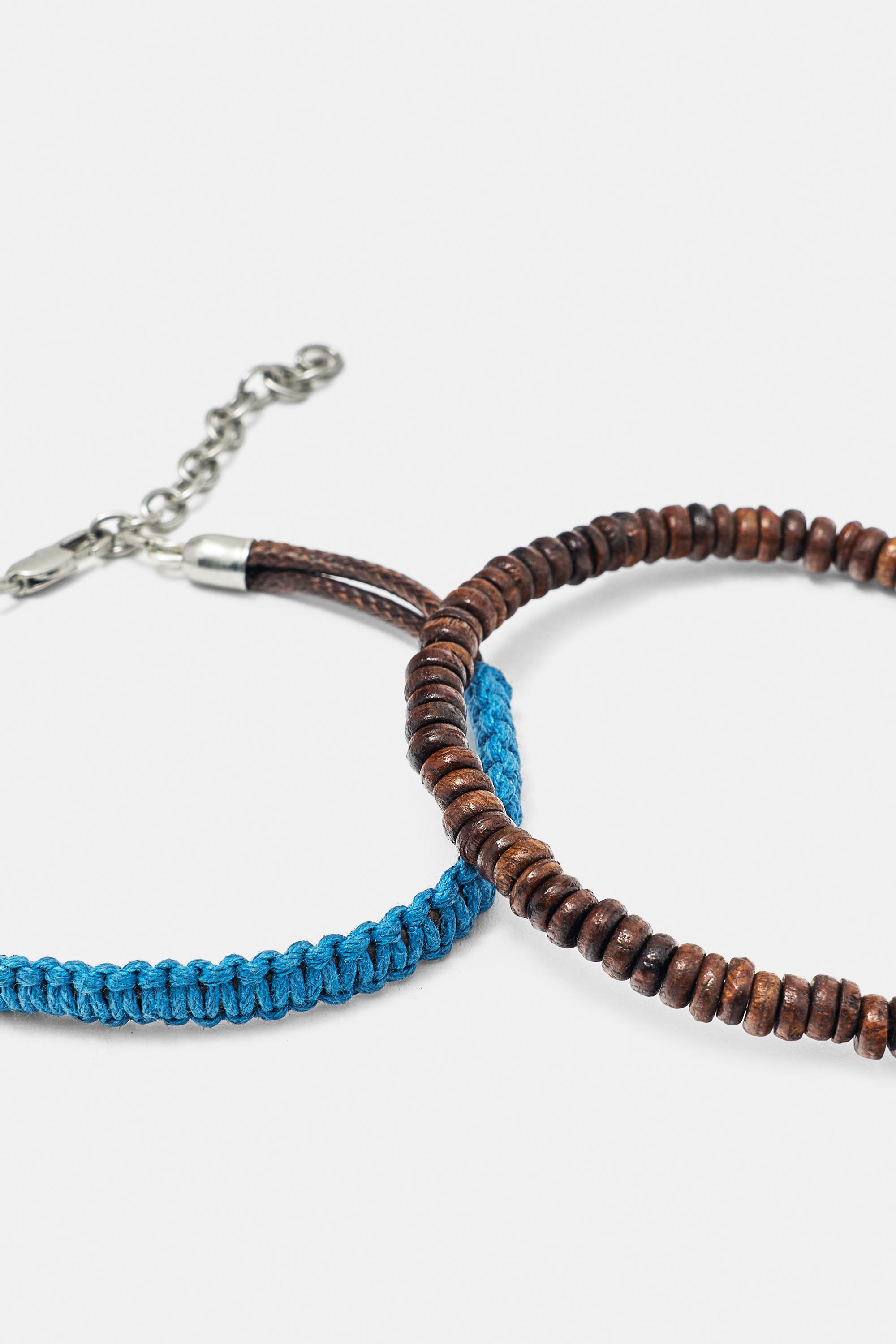 4-pack of bead and chain bracelets — Others