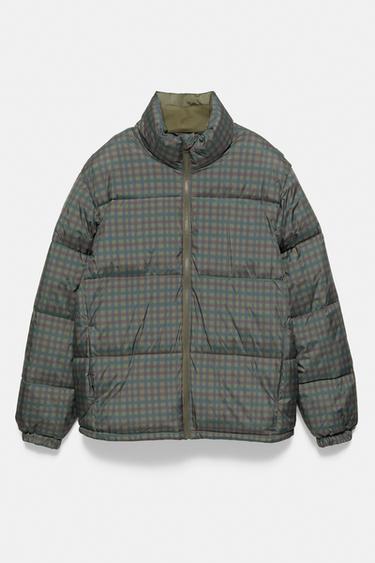 High neck puffer jacket — Khaki 6