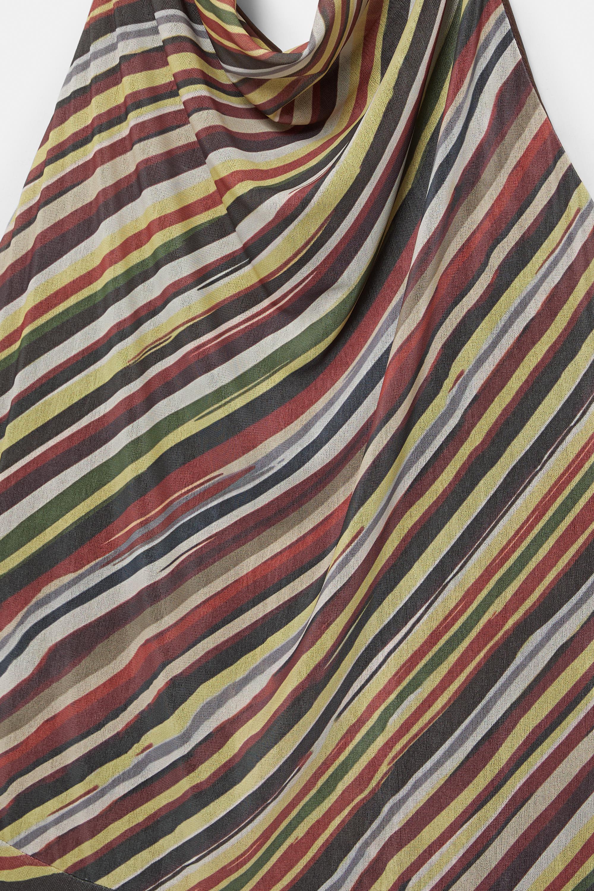 Striped halter neck short dress — Striped