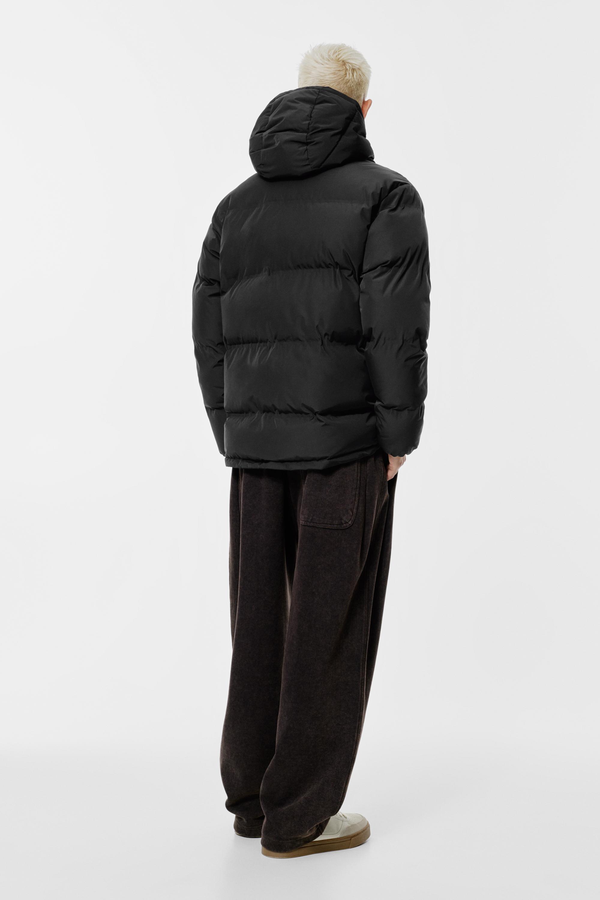 Kapüşonlu, ısıyla mühürlenmiş şişme ceket - Görsel 20