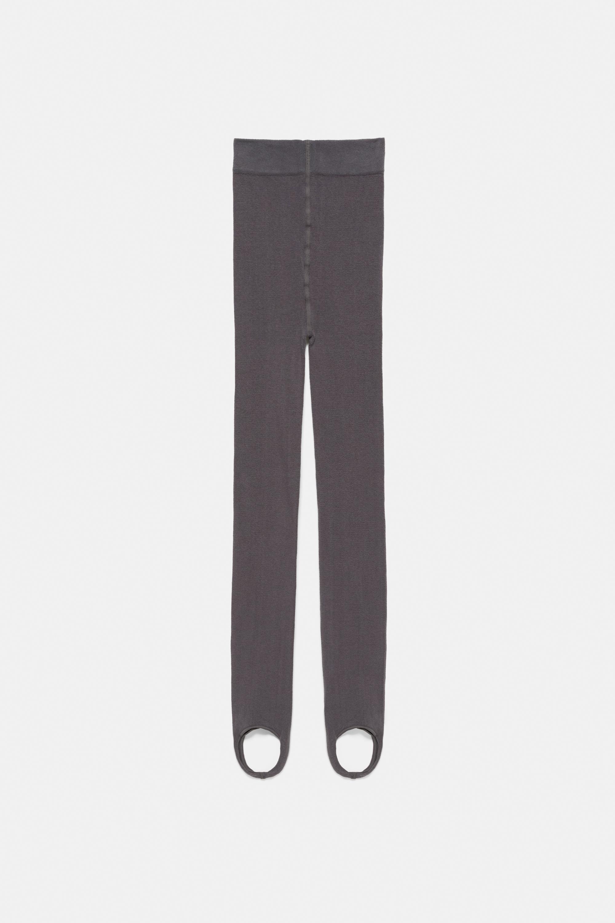 Grey stirrup tights — Grey