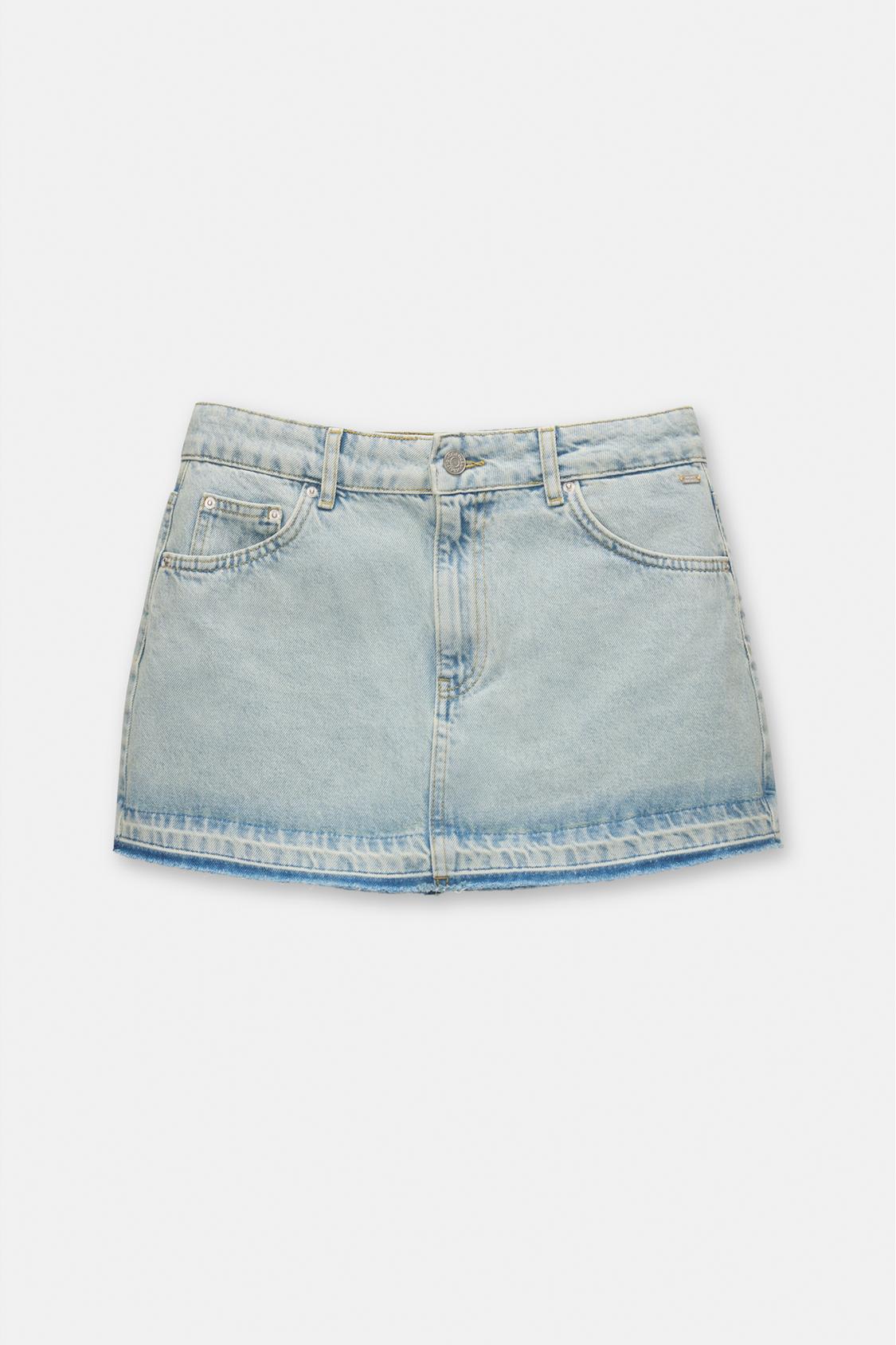 Denim mini skirt - pull&bear