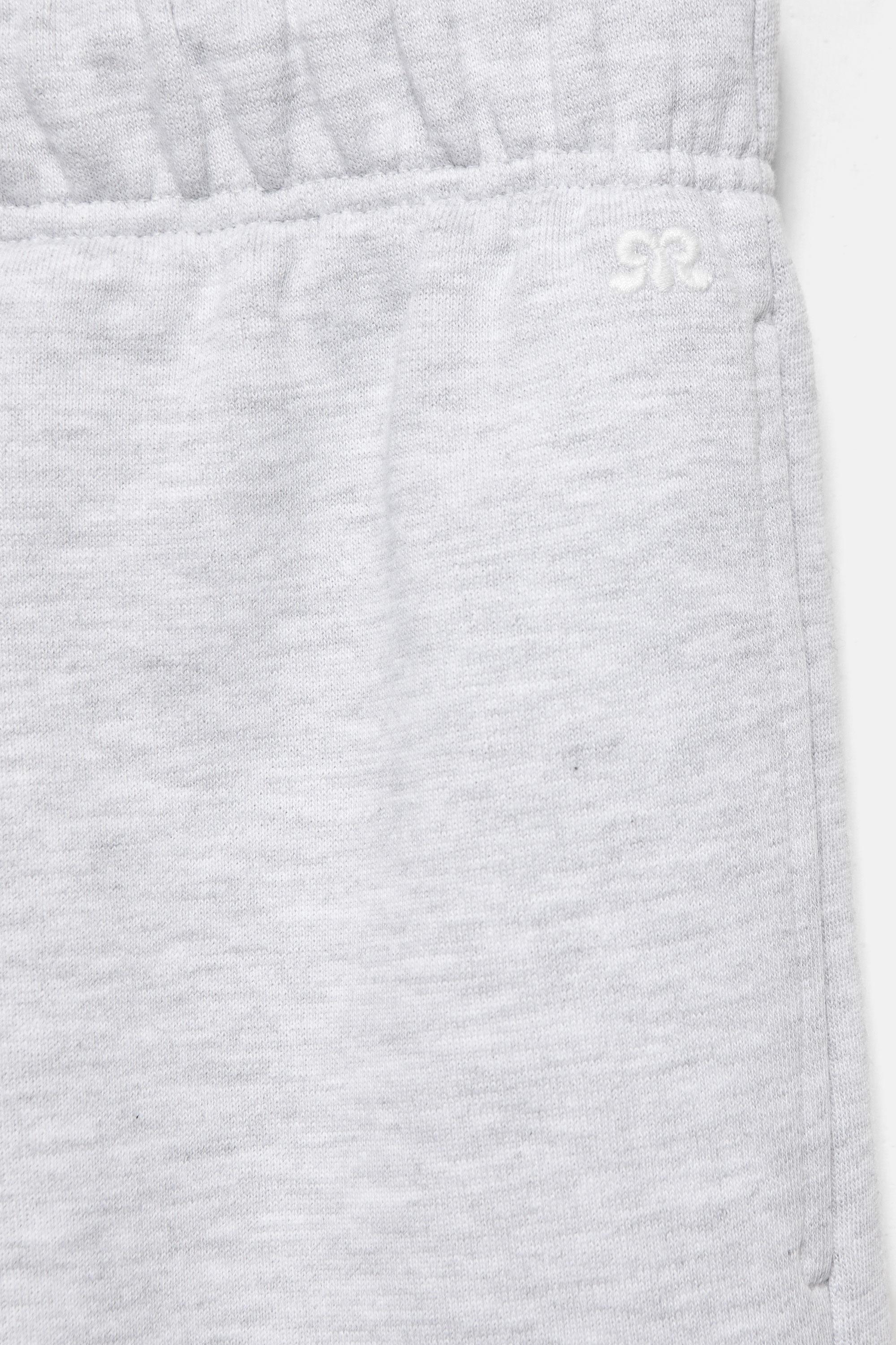 Bermuda shorts with elasticated waistband — Grey marl