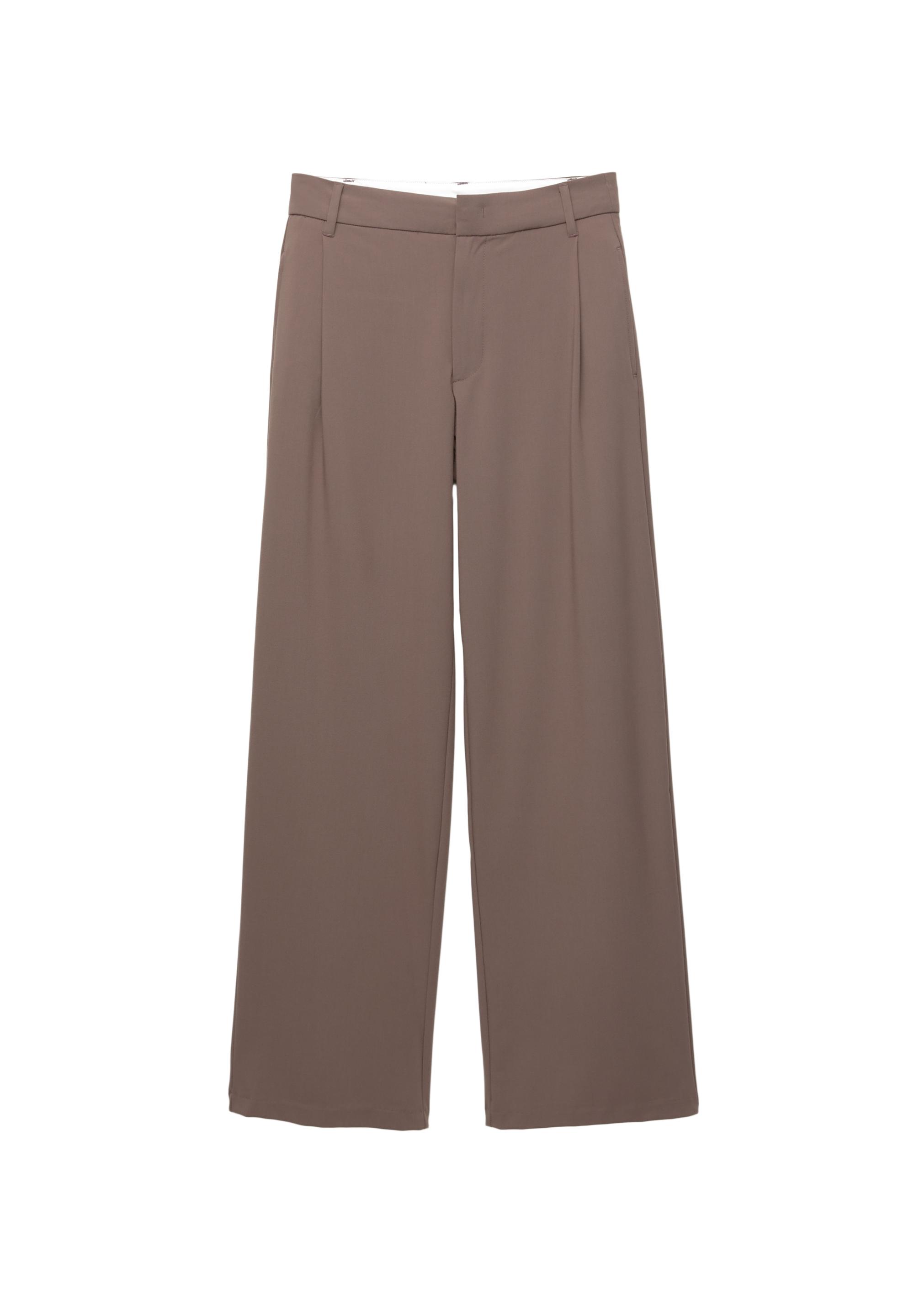 Darted smart trousers — Brown