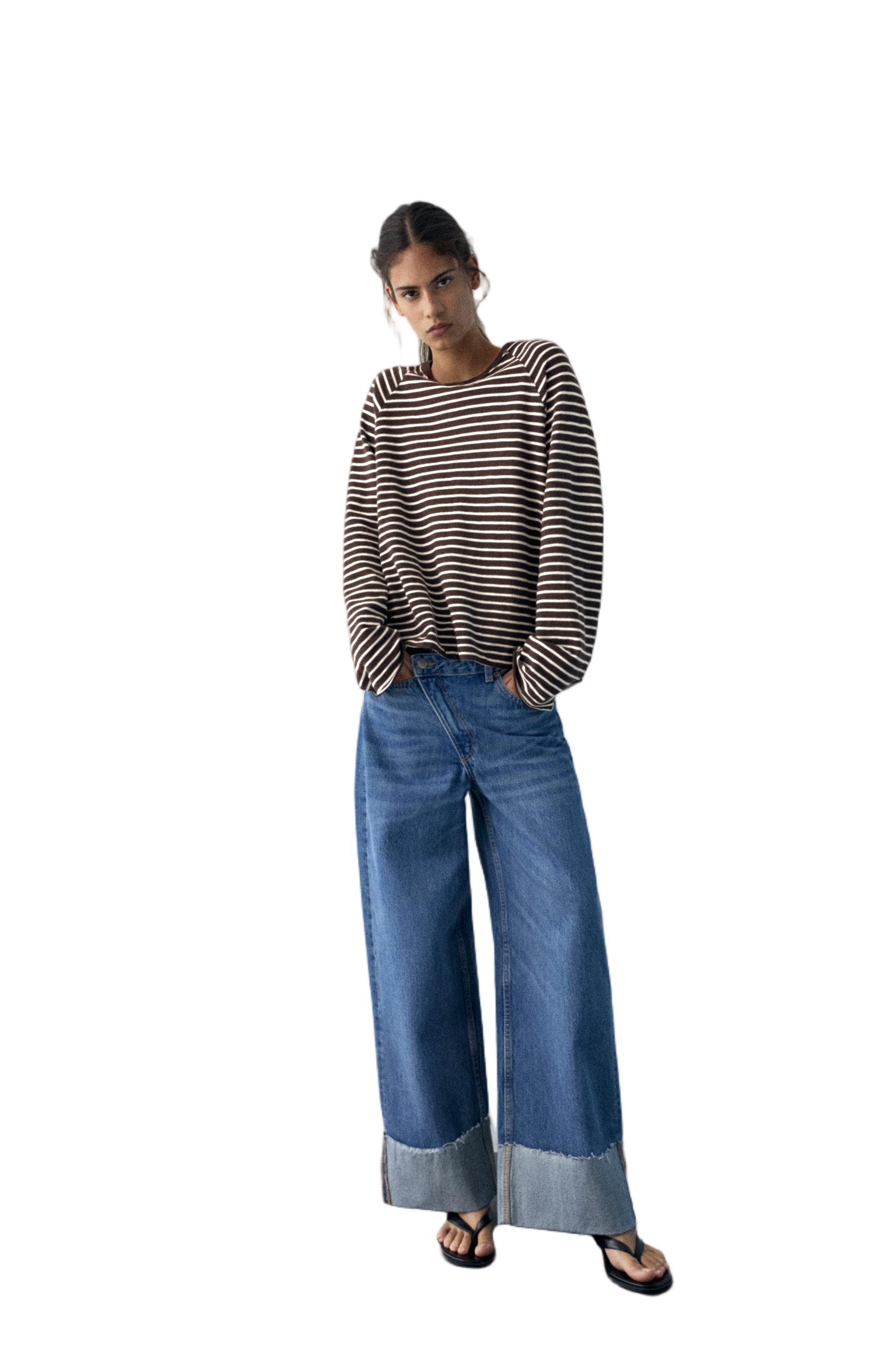 Uzun kollu reglan kesim t-shirt - Görsel 14