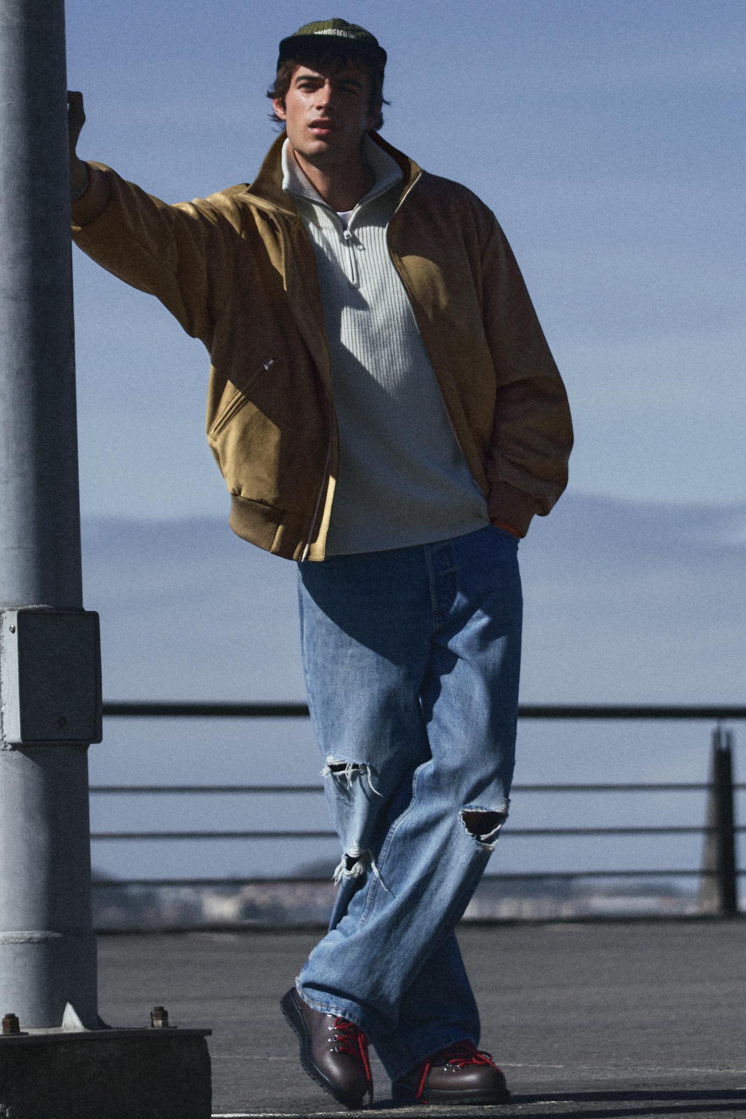 Veste Bomber En Suédine