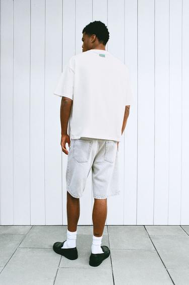 Lemon and embroidered slogan T-shirt — White 3