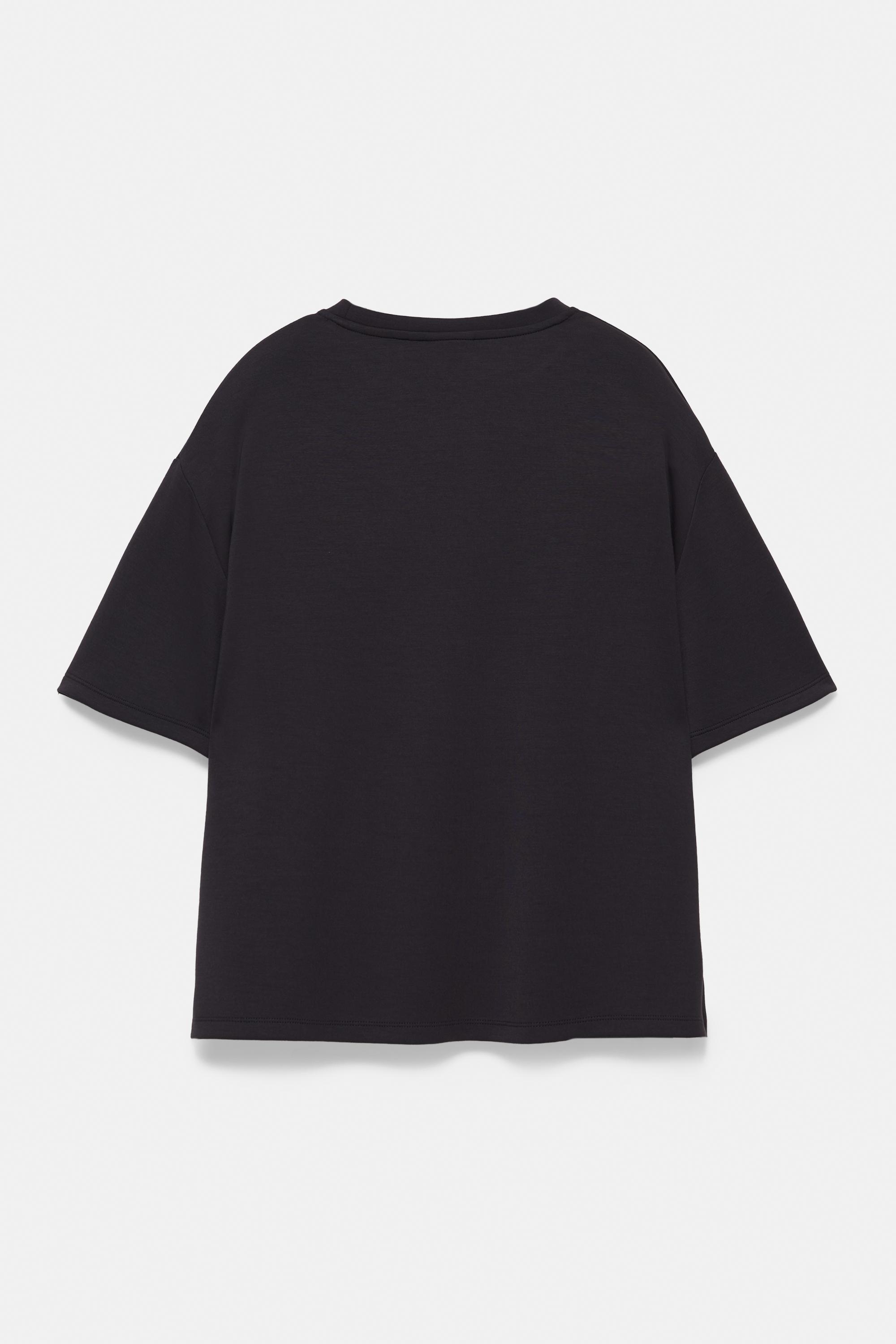 Oversize modal T-shirt — Black