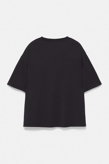 Oversize modal T-shirt — Black 2