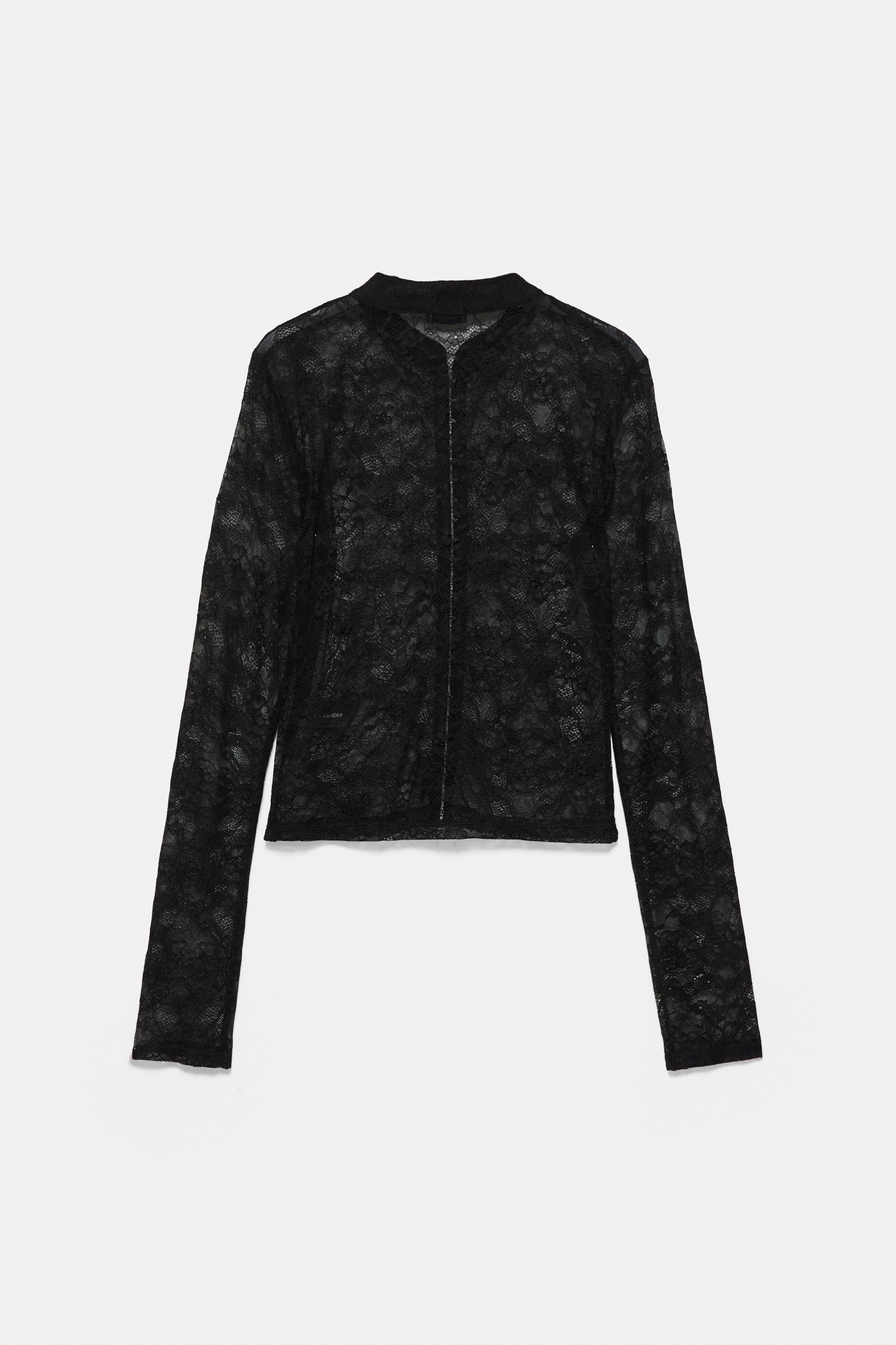 Pull&Bear Dantel top görsel 5