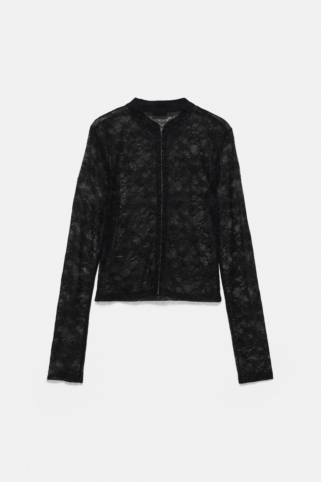 Lace top — Black