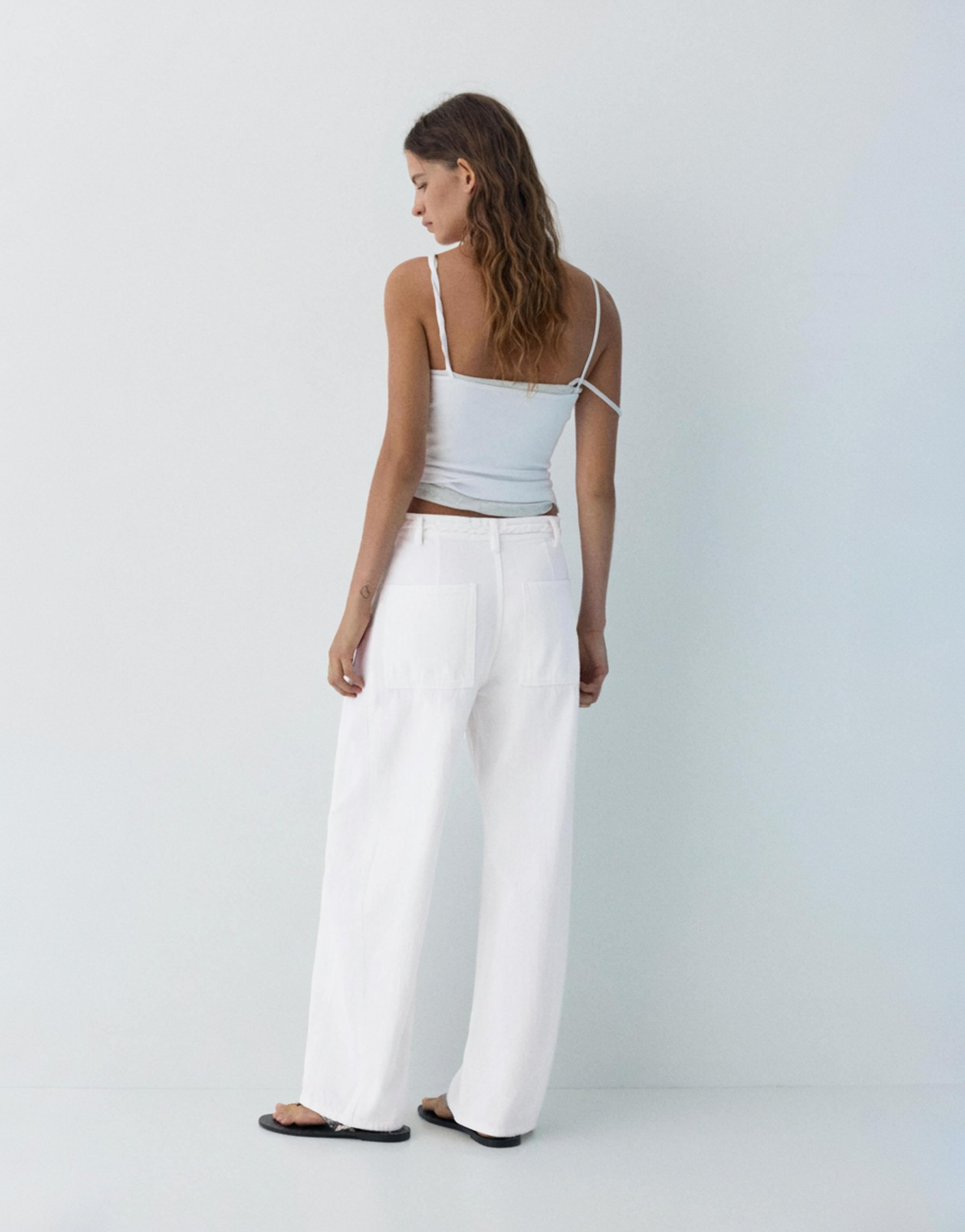 Balon bağcıklı jean - Görsel 27