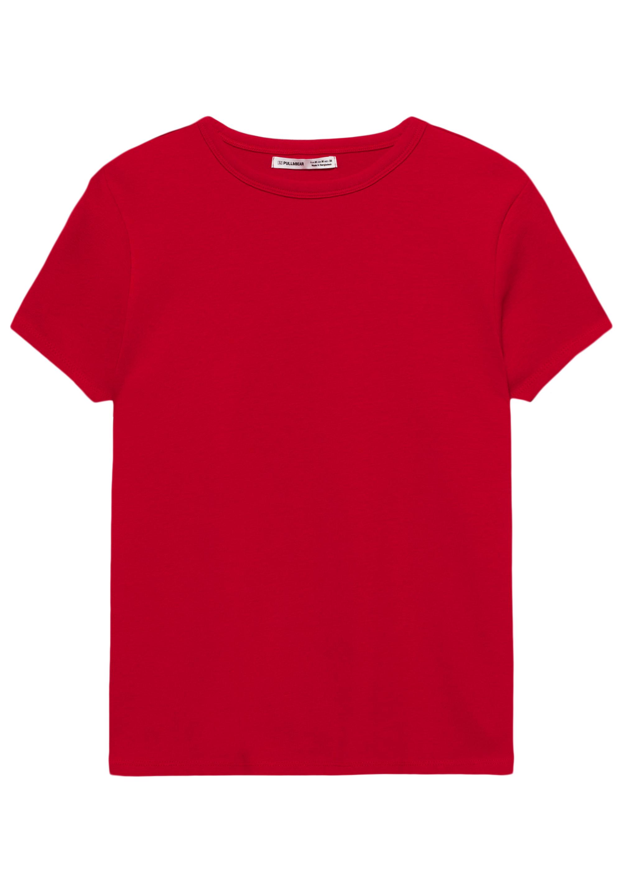 Fitted short sleeve T-shirt — Red