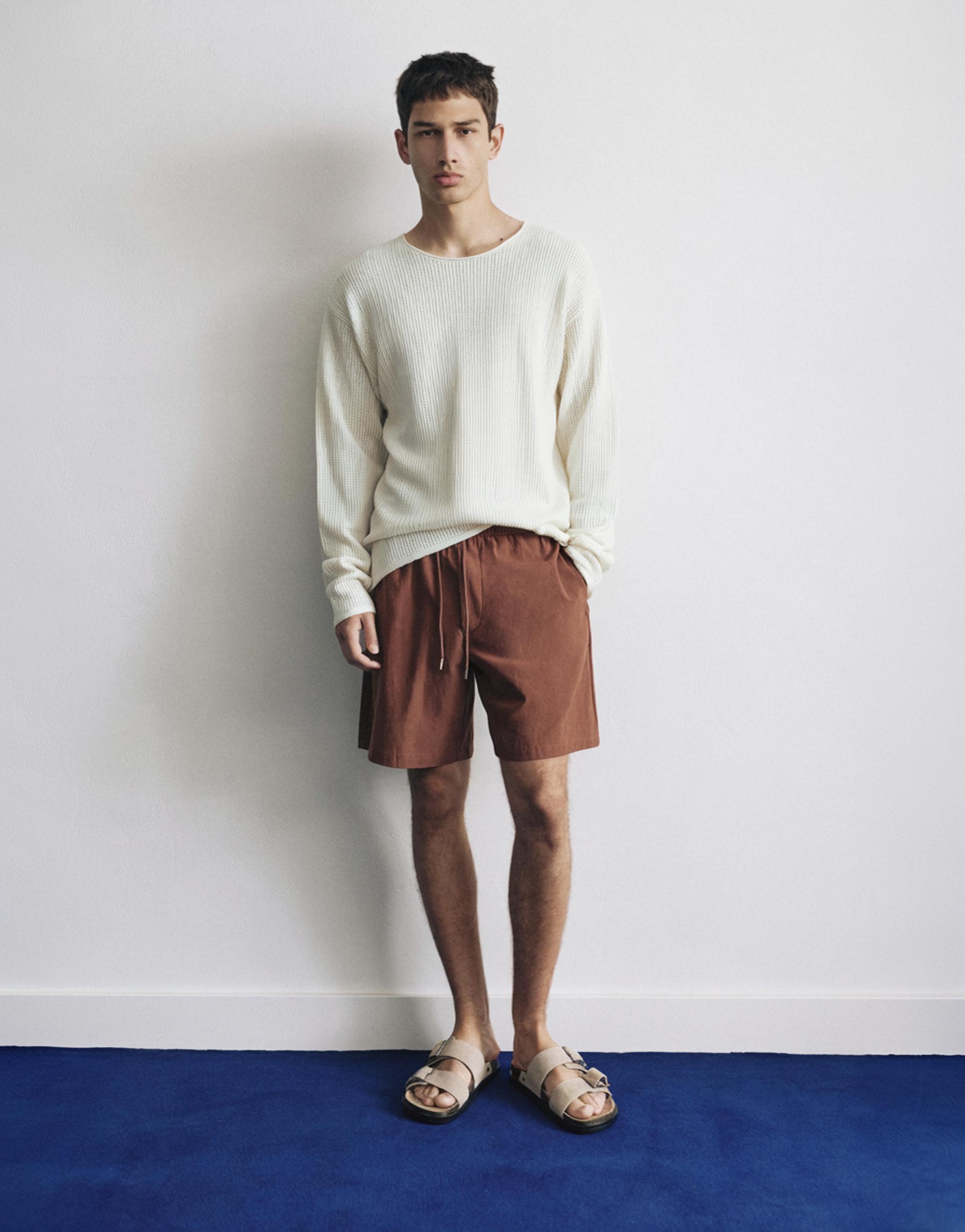 Cutwork knit jumper — Off white