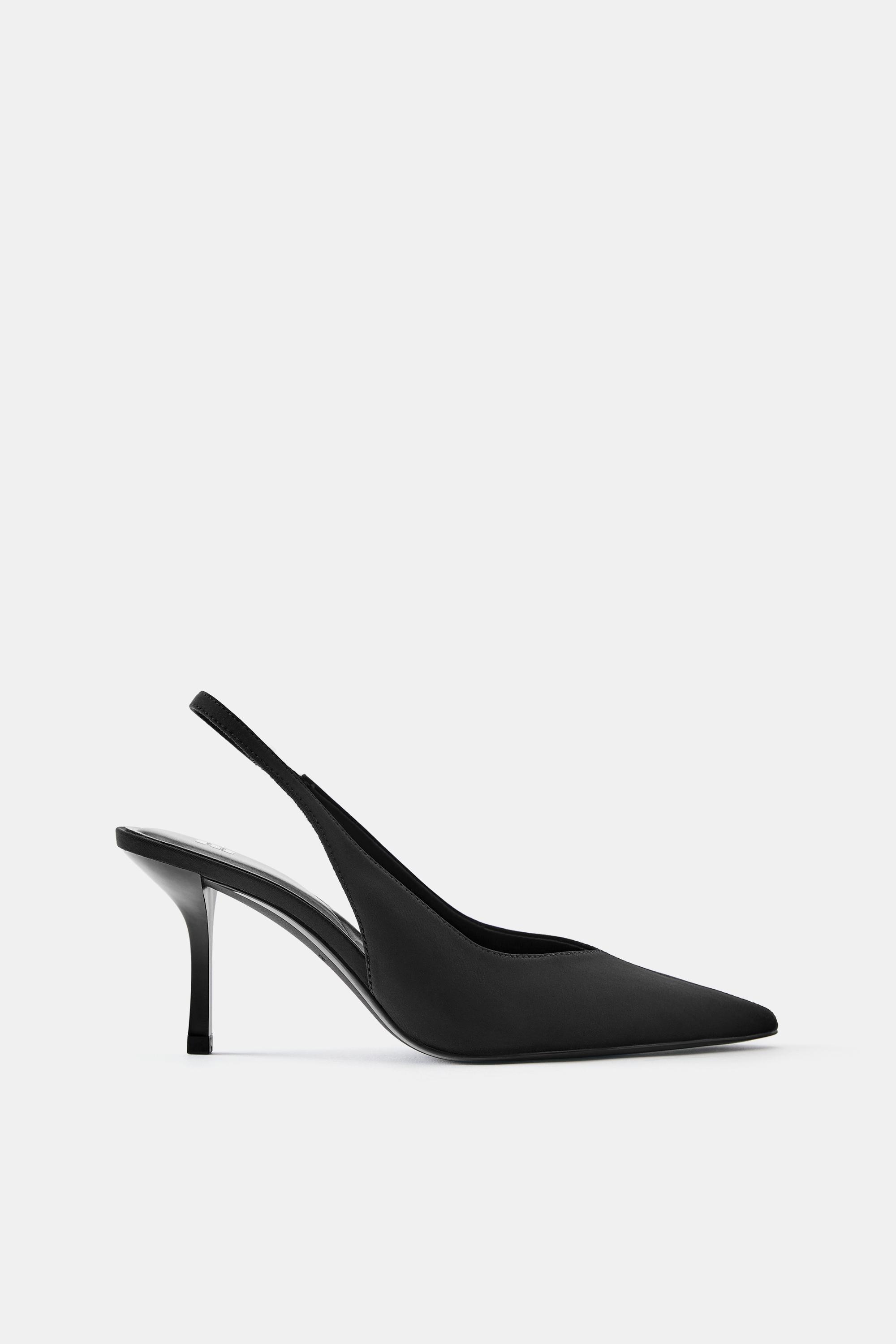 Slingback heels — Black