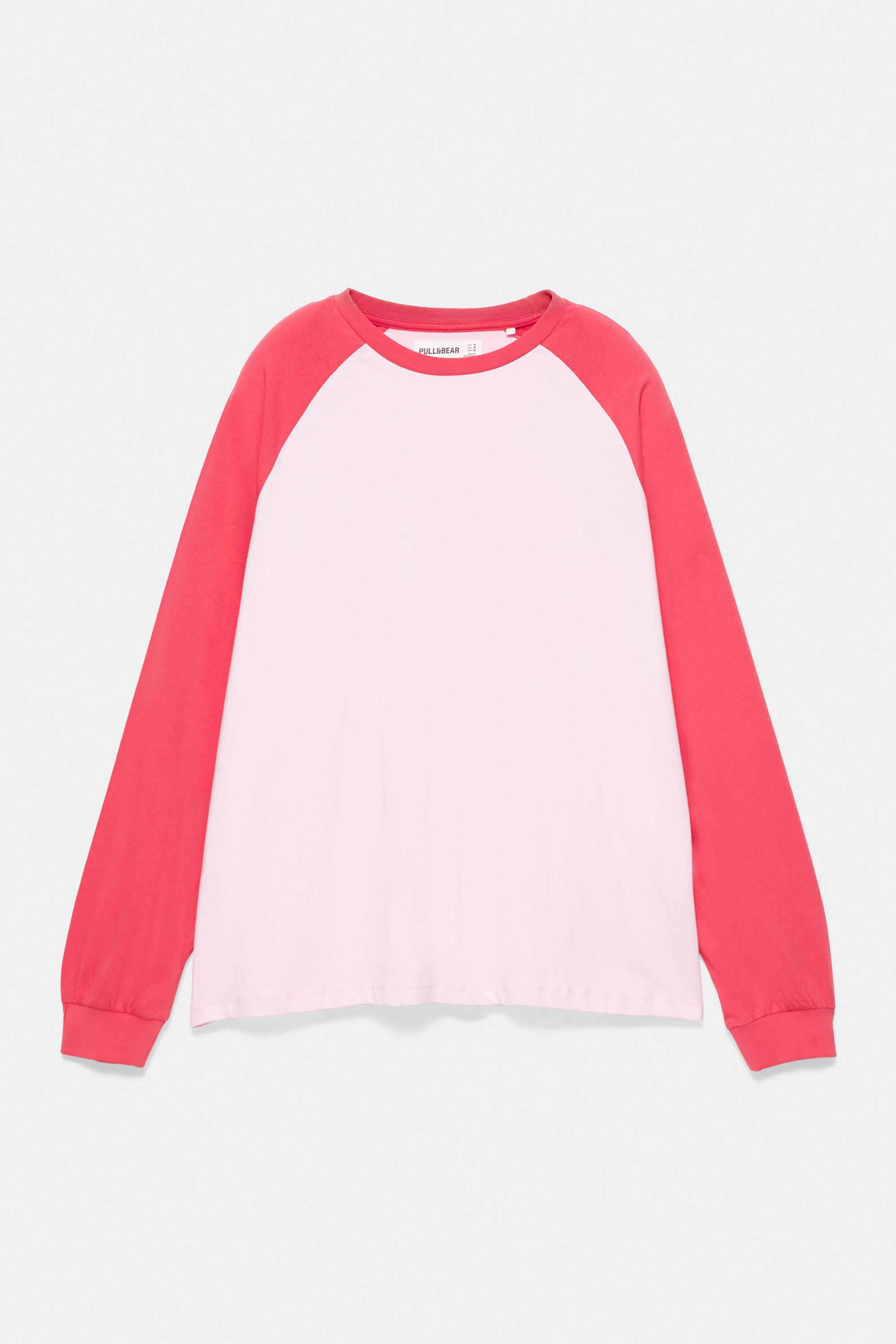 Oversize raglan sleeve T-shirt — Pink