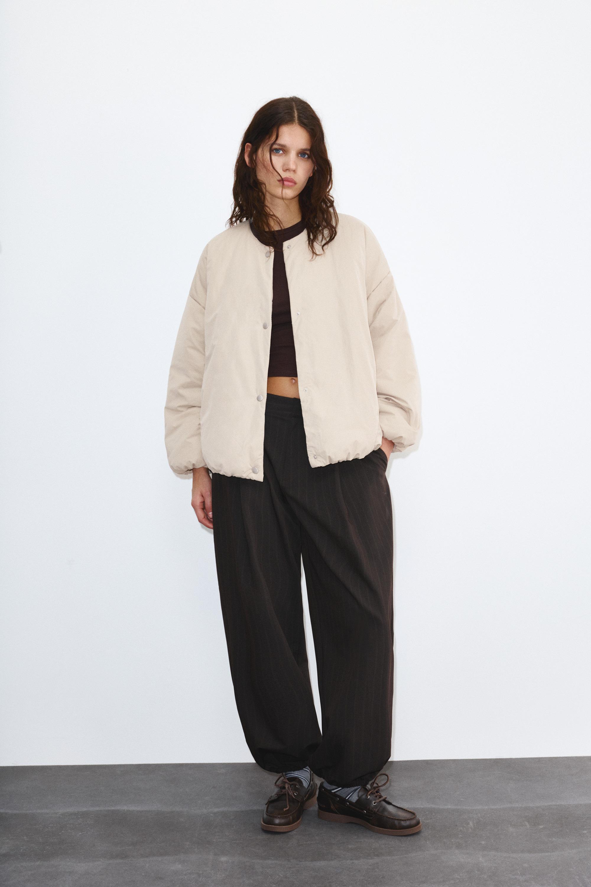 Çıtçıt düğmeli şişme mont - Görsel 18