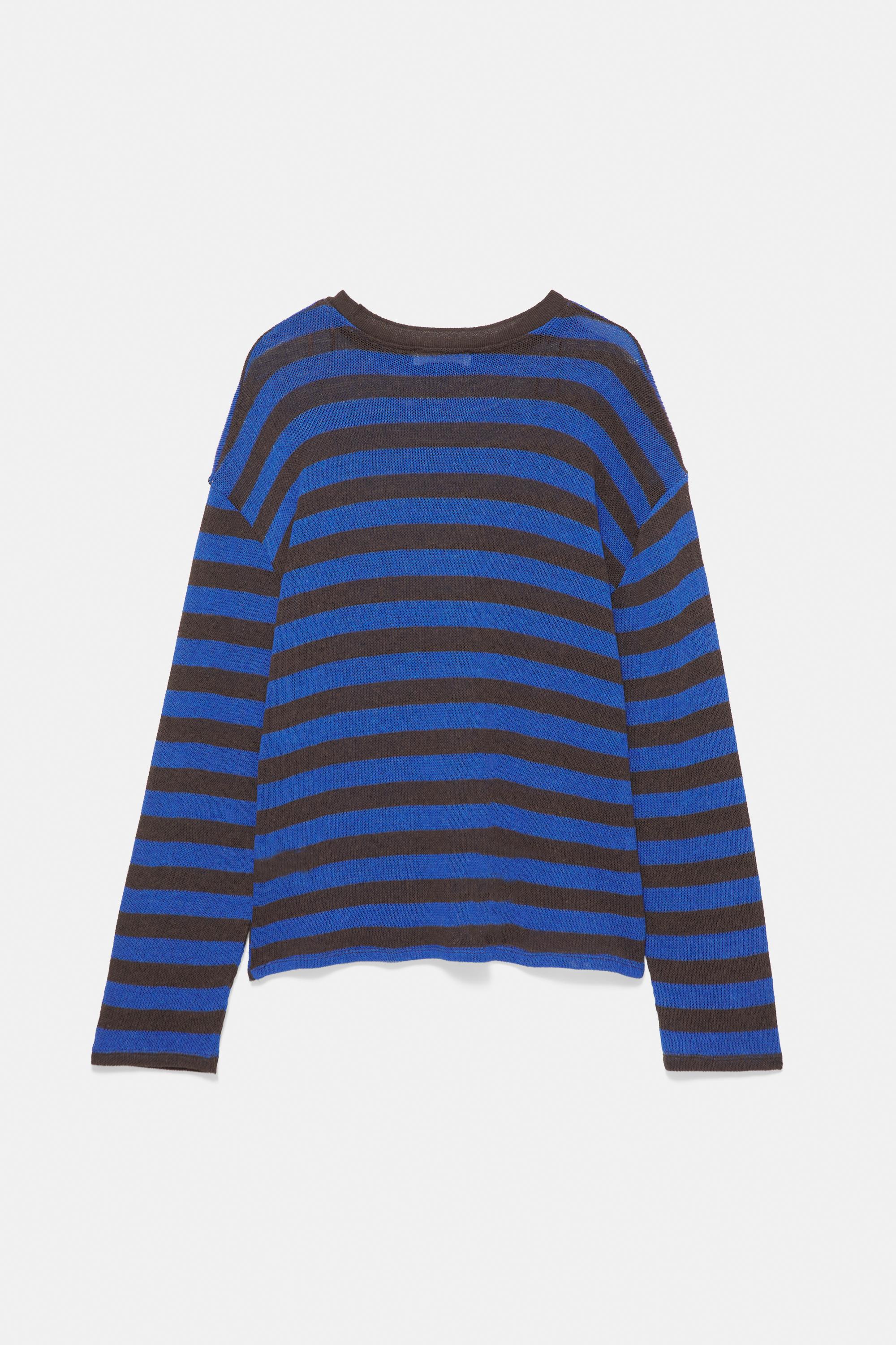 Striped knit T-shirt — Striped