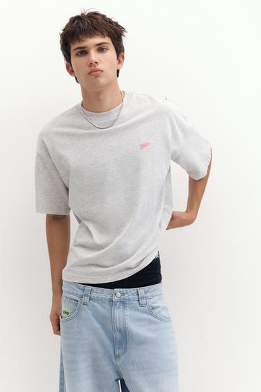 STWD logo boxy T-shirt — Pearl grey 1
