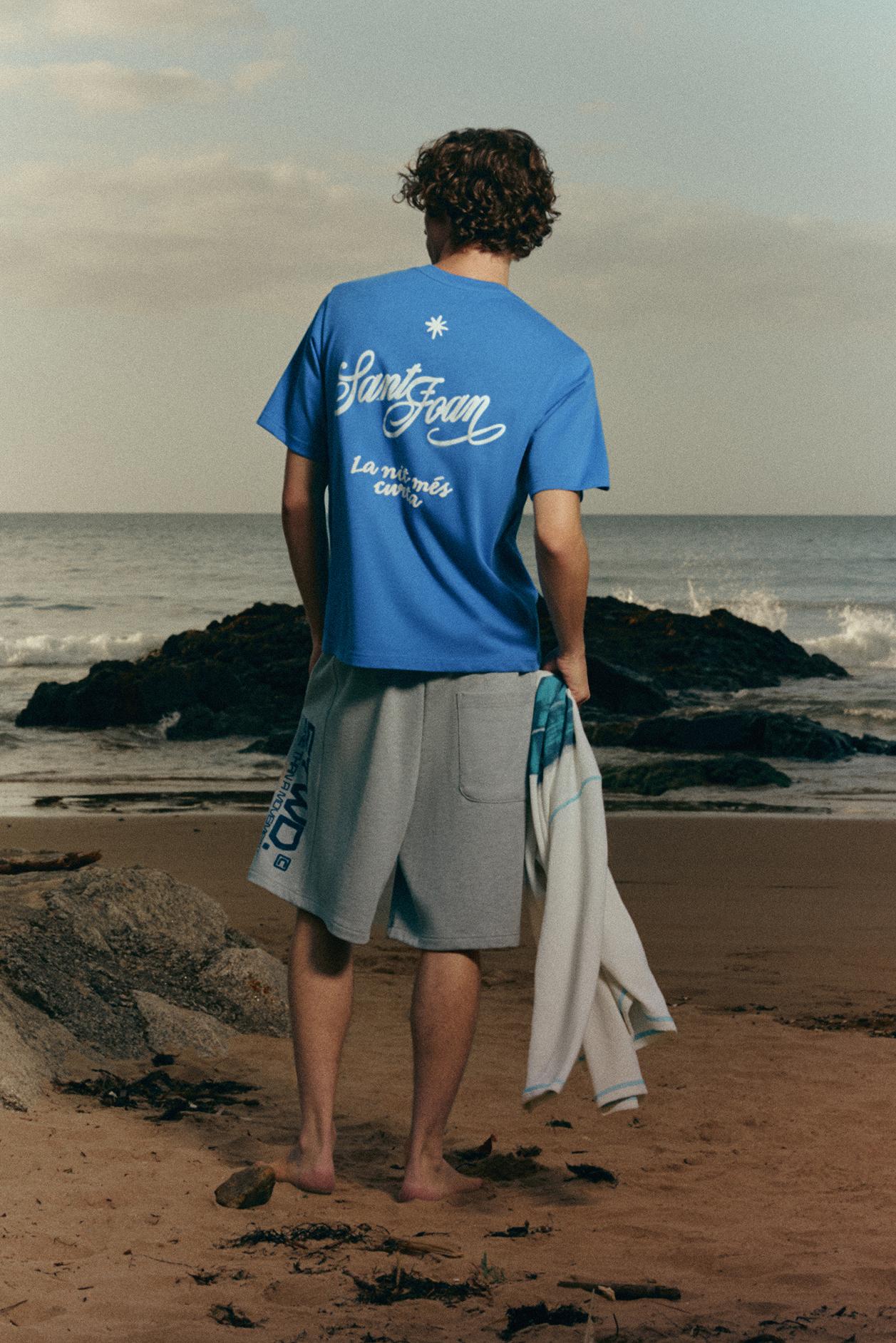 Oversize Sant Joan T-shirt — Deep blue