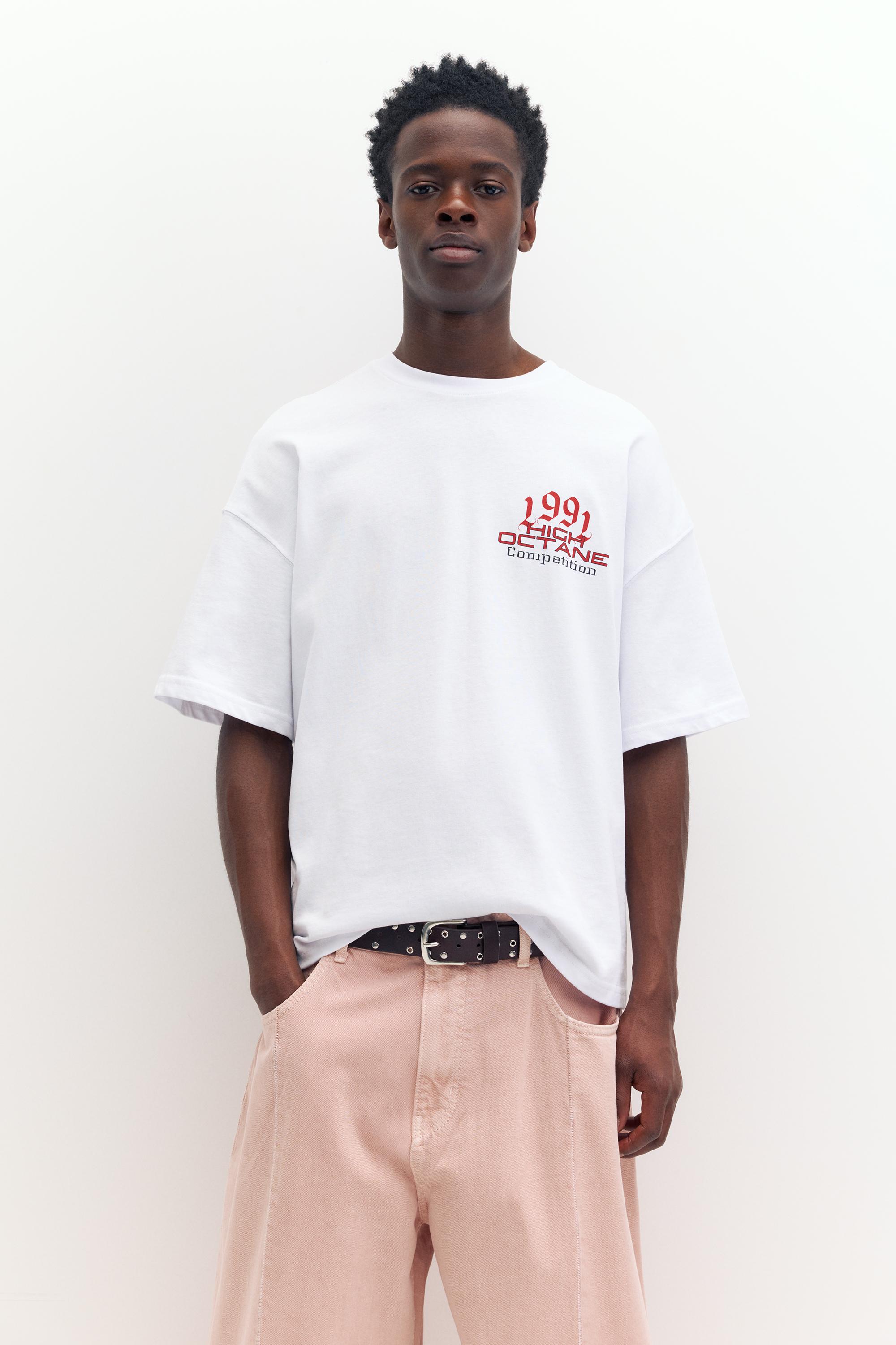 Araba grafik baskılı t-shirt - Görsel 12