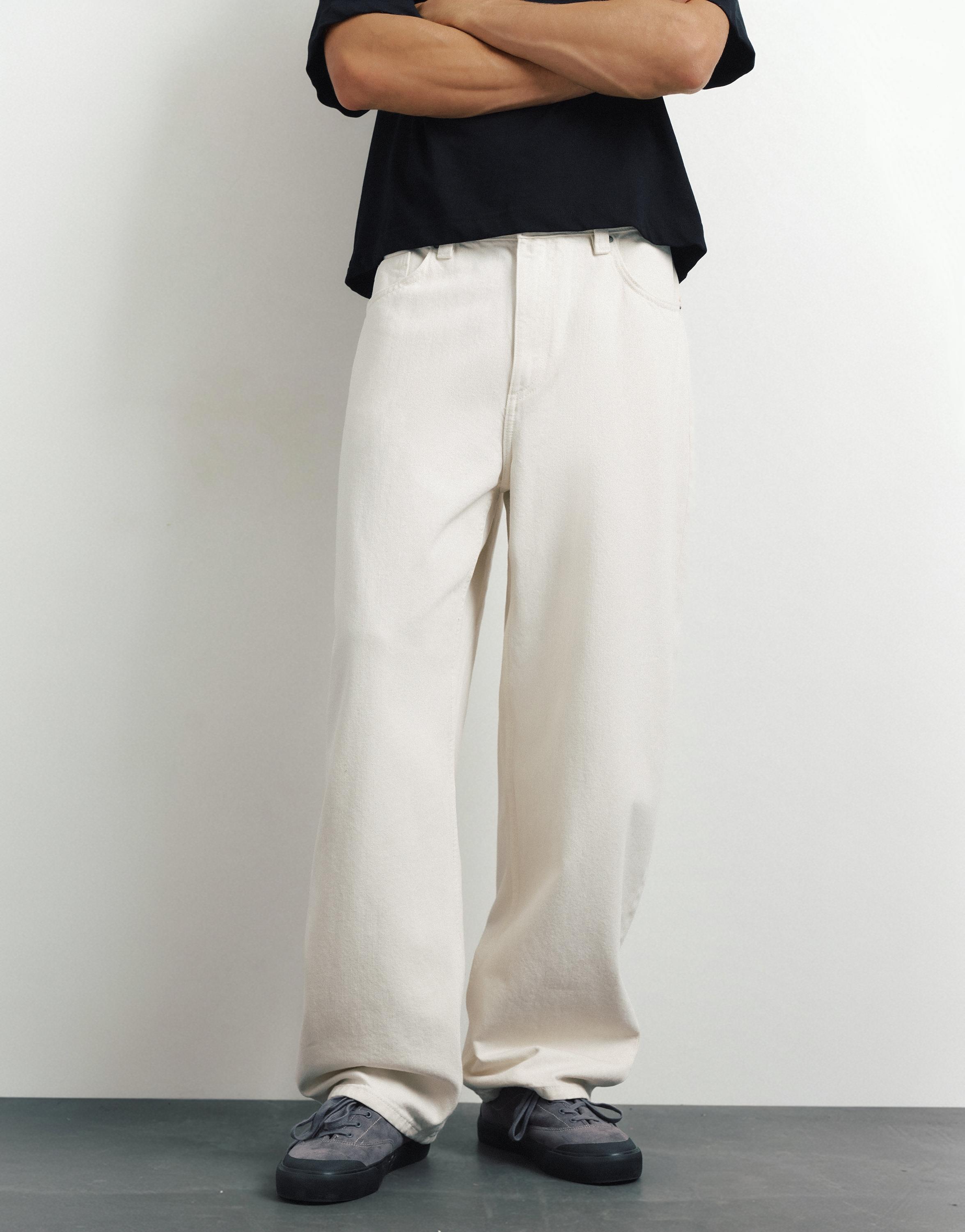 Baggy balloon jeans — White