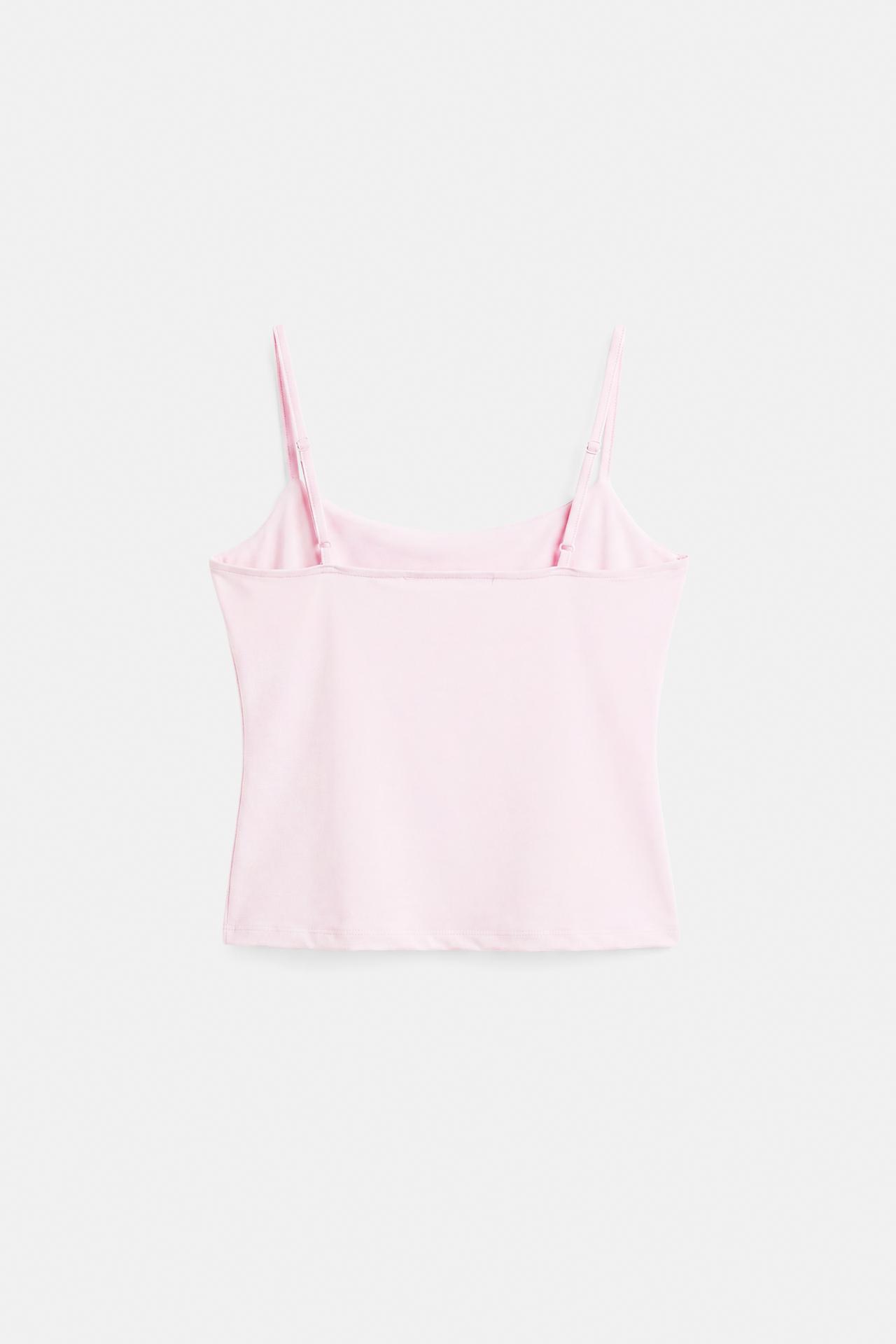 Basic top with adjustable straps — Pastel pink