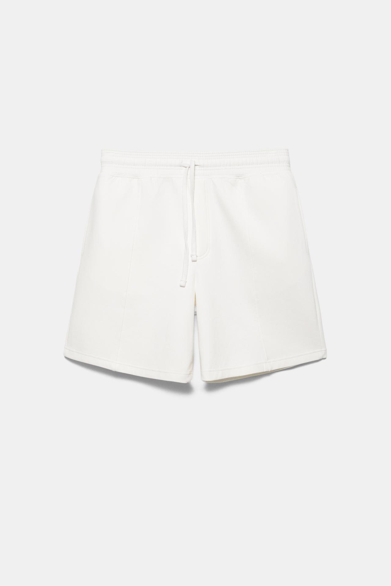 Interlock jogger Bermuda shorts — Off white