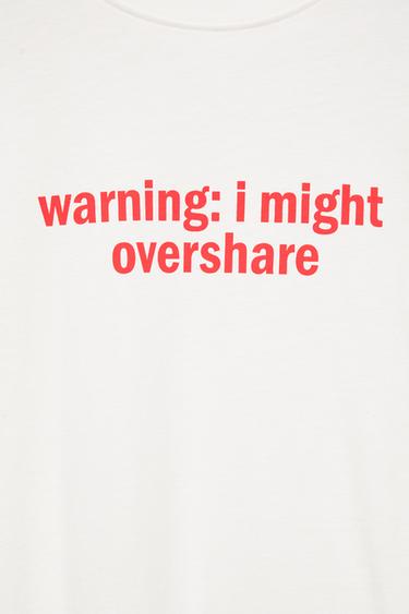 Oversize text T-shirt — Ice 7